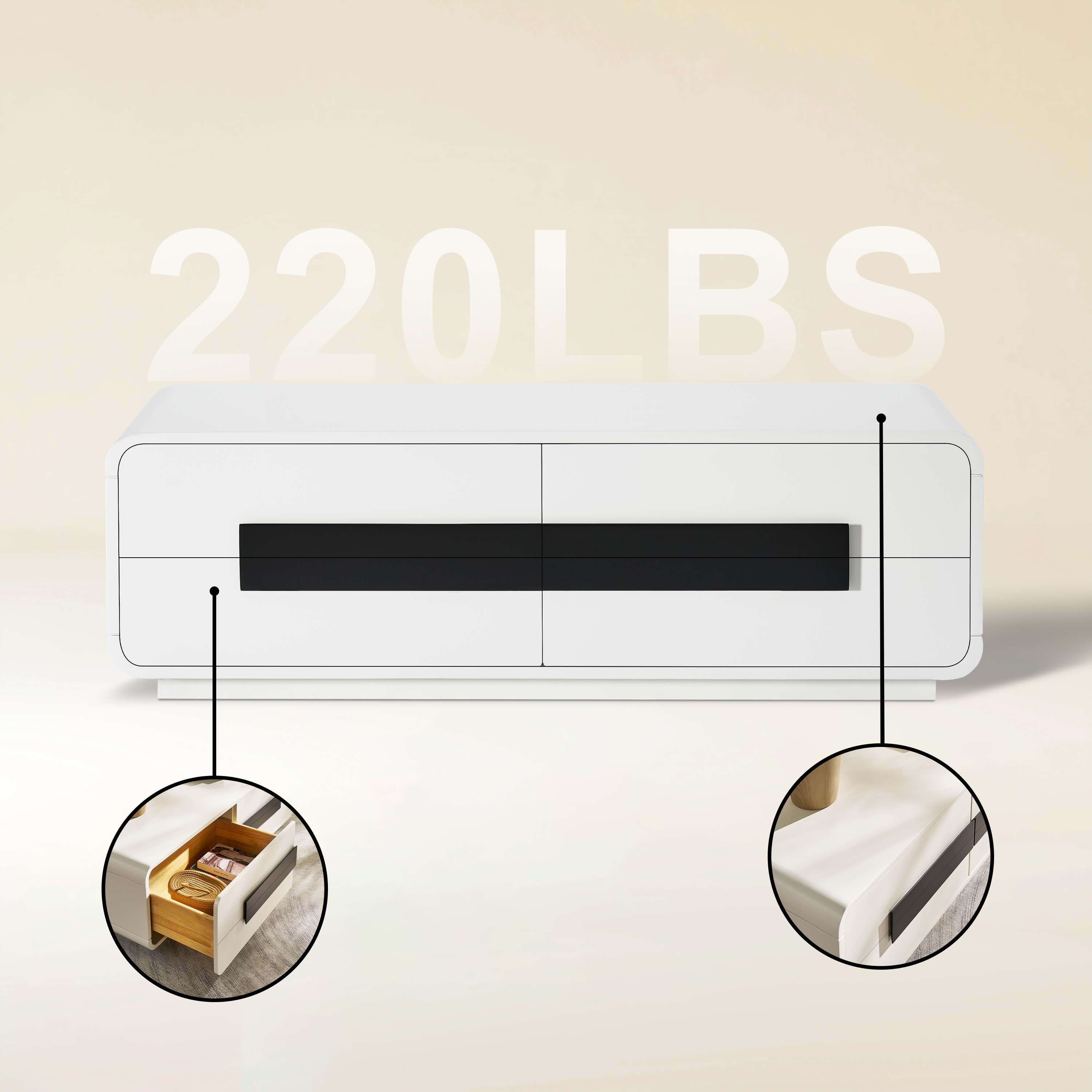 Soren Media Console And Coffee Table Set