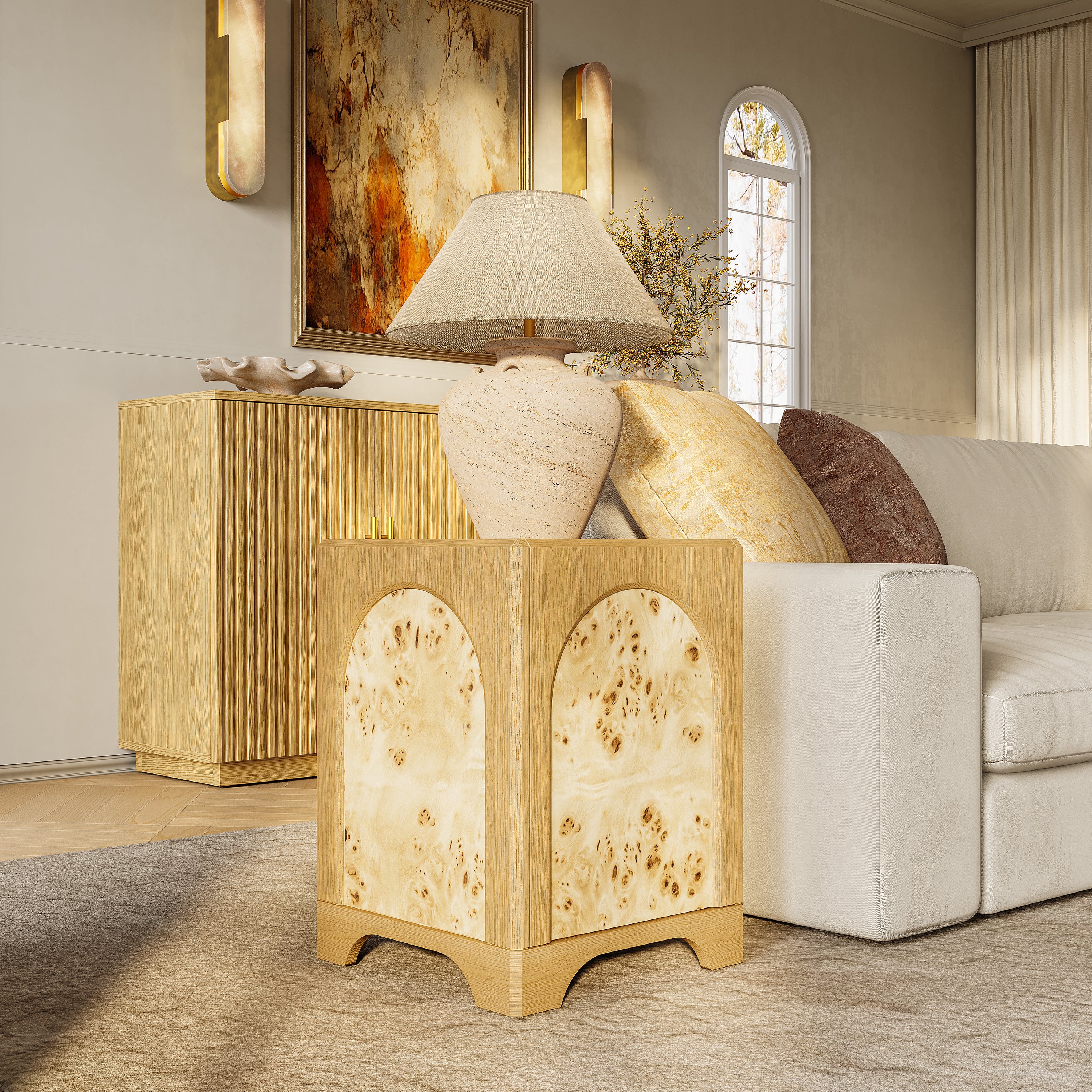 Aurora Oak Side Table