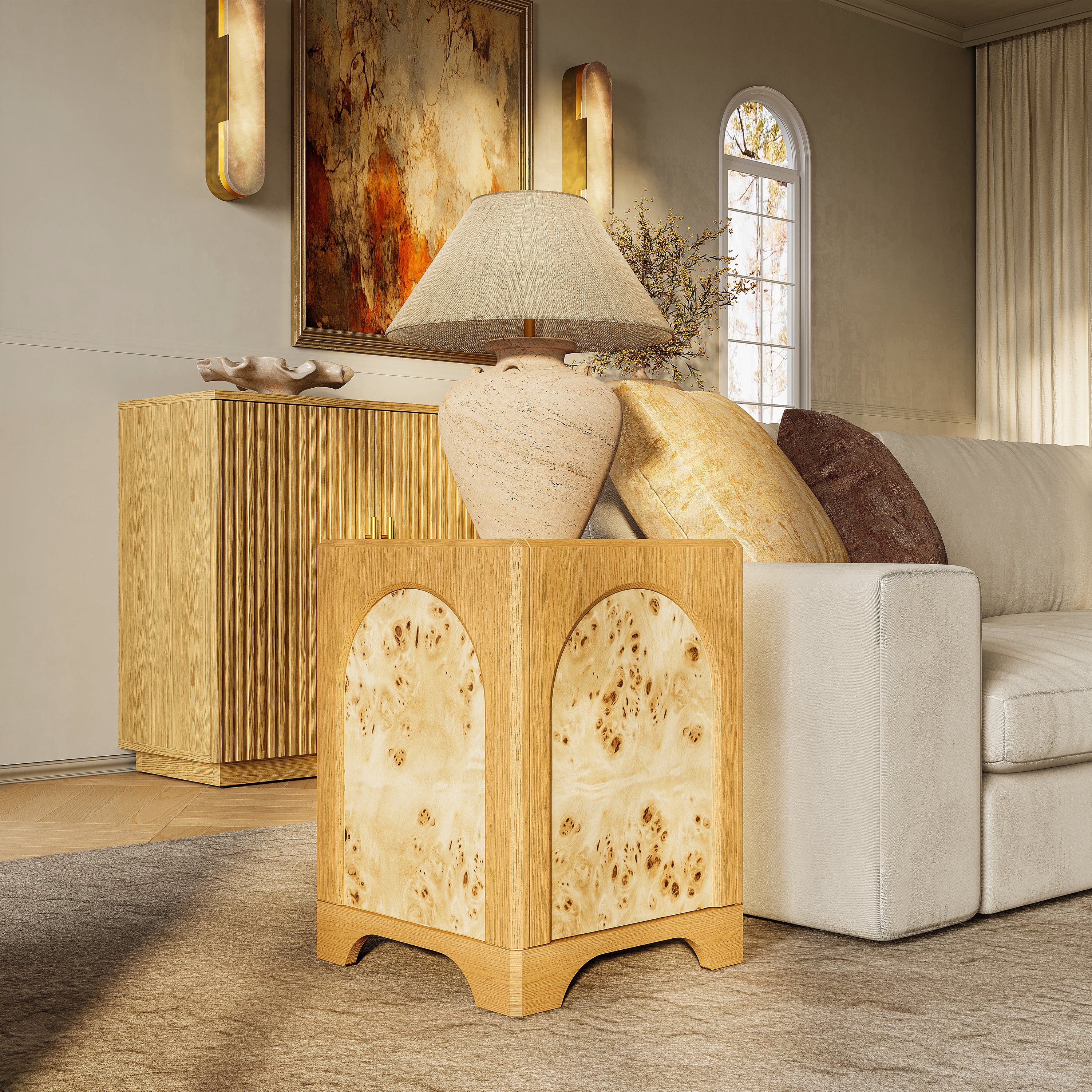 Aurora Oak Side Table