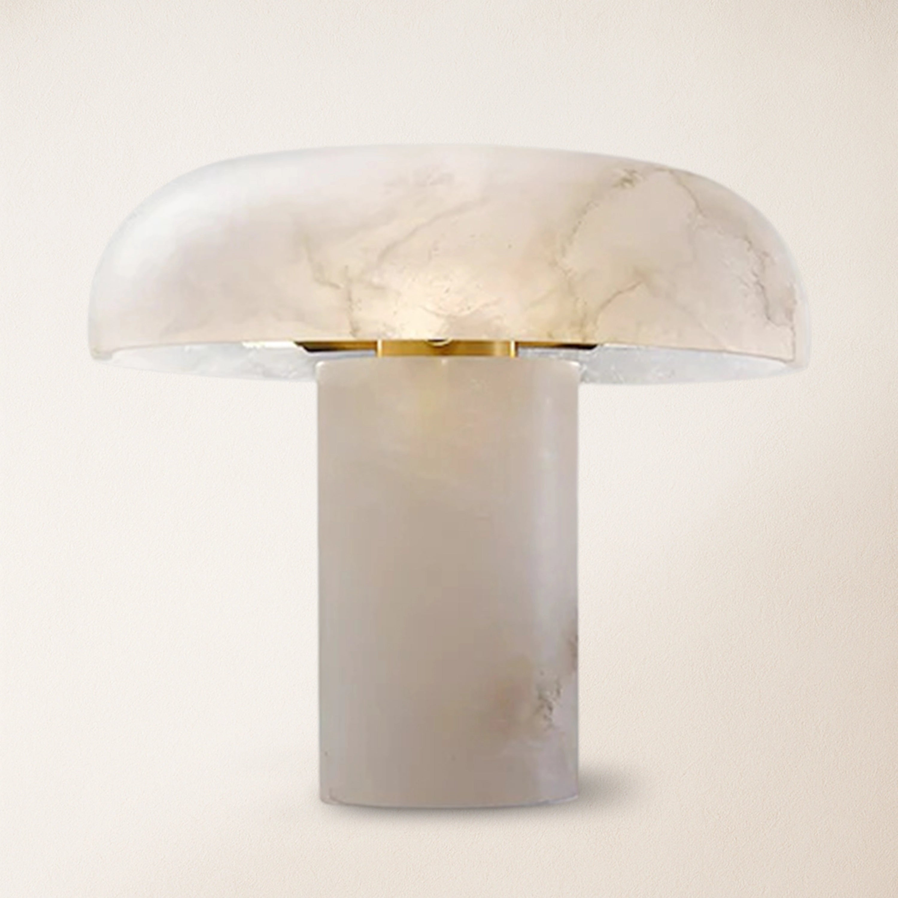 Dadaly Modern Alabaster Mushroom Table Lamp 9.8"H