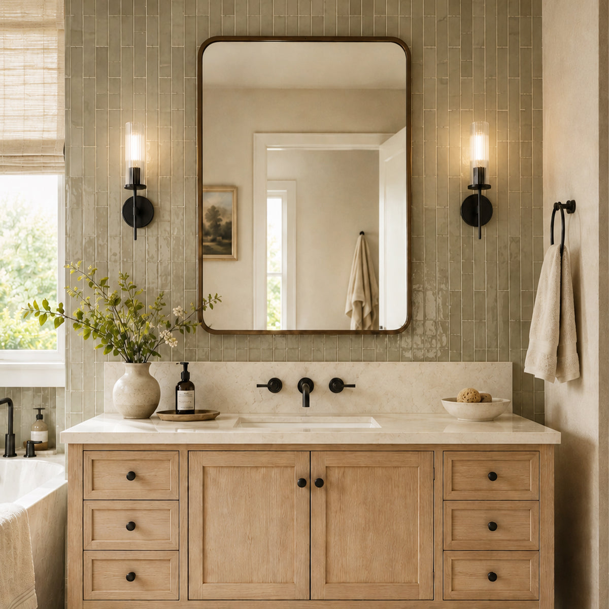 Bellmere 1 Lights Glass Wall Sconce