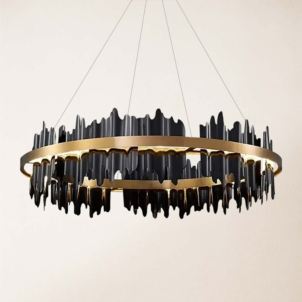 Arctira Metal Iceberg Round Chandelier 32"D