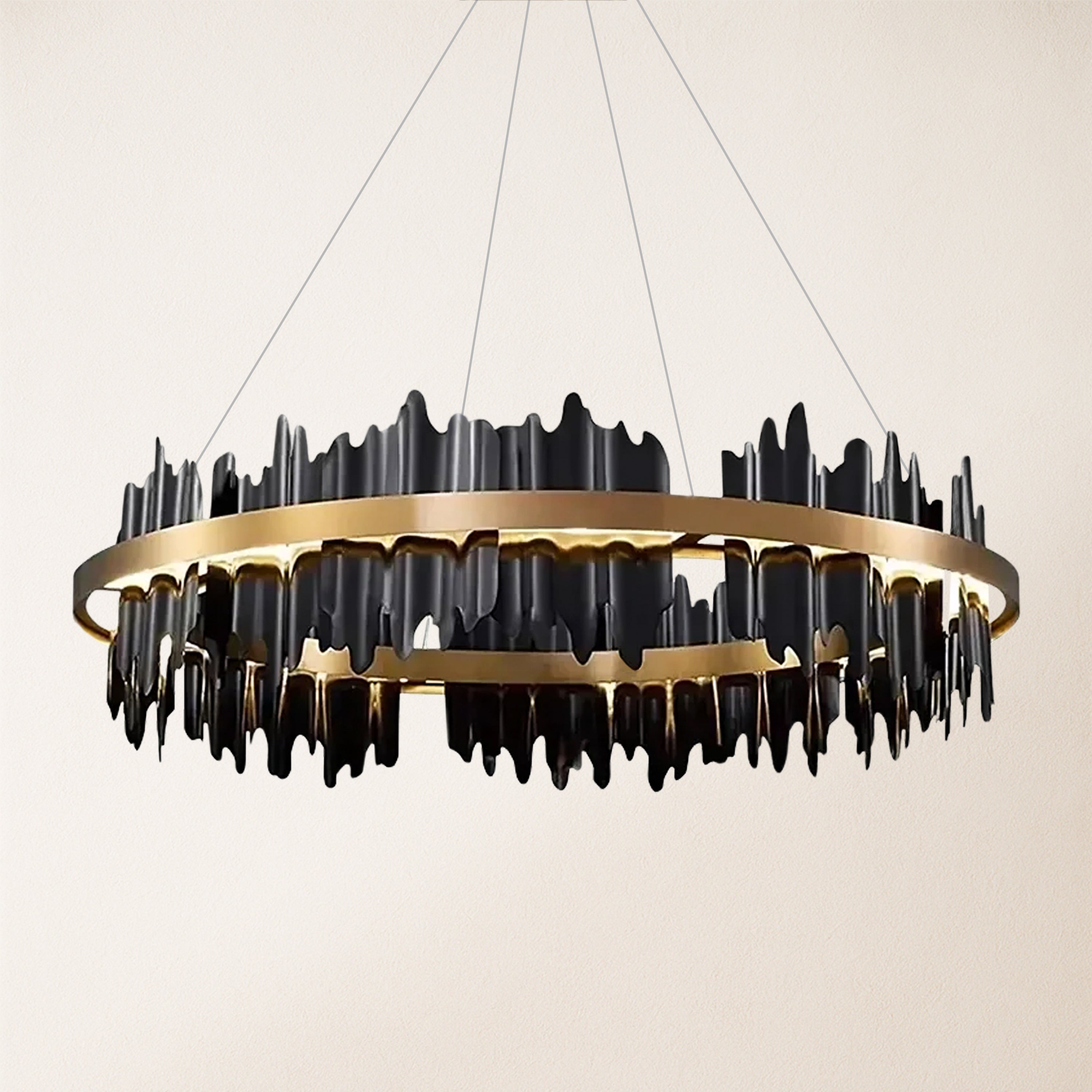 Arctira Metal Iceberg Round Chandelier 32"D