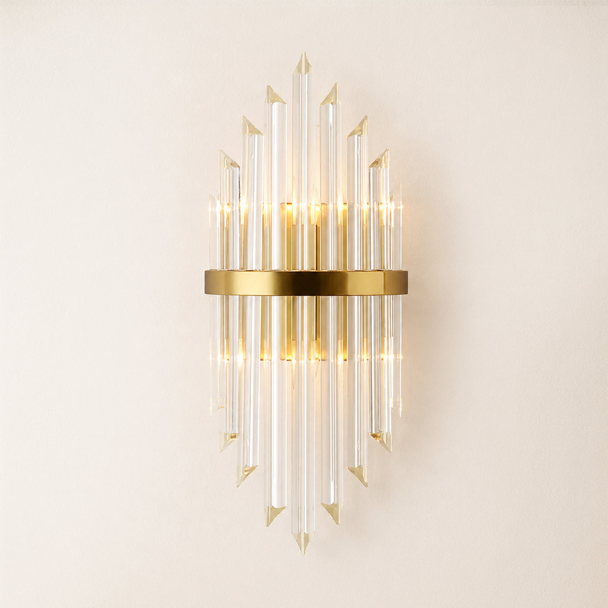 Oryana Crystal Icicle Wall Sconce 8.7"