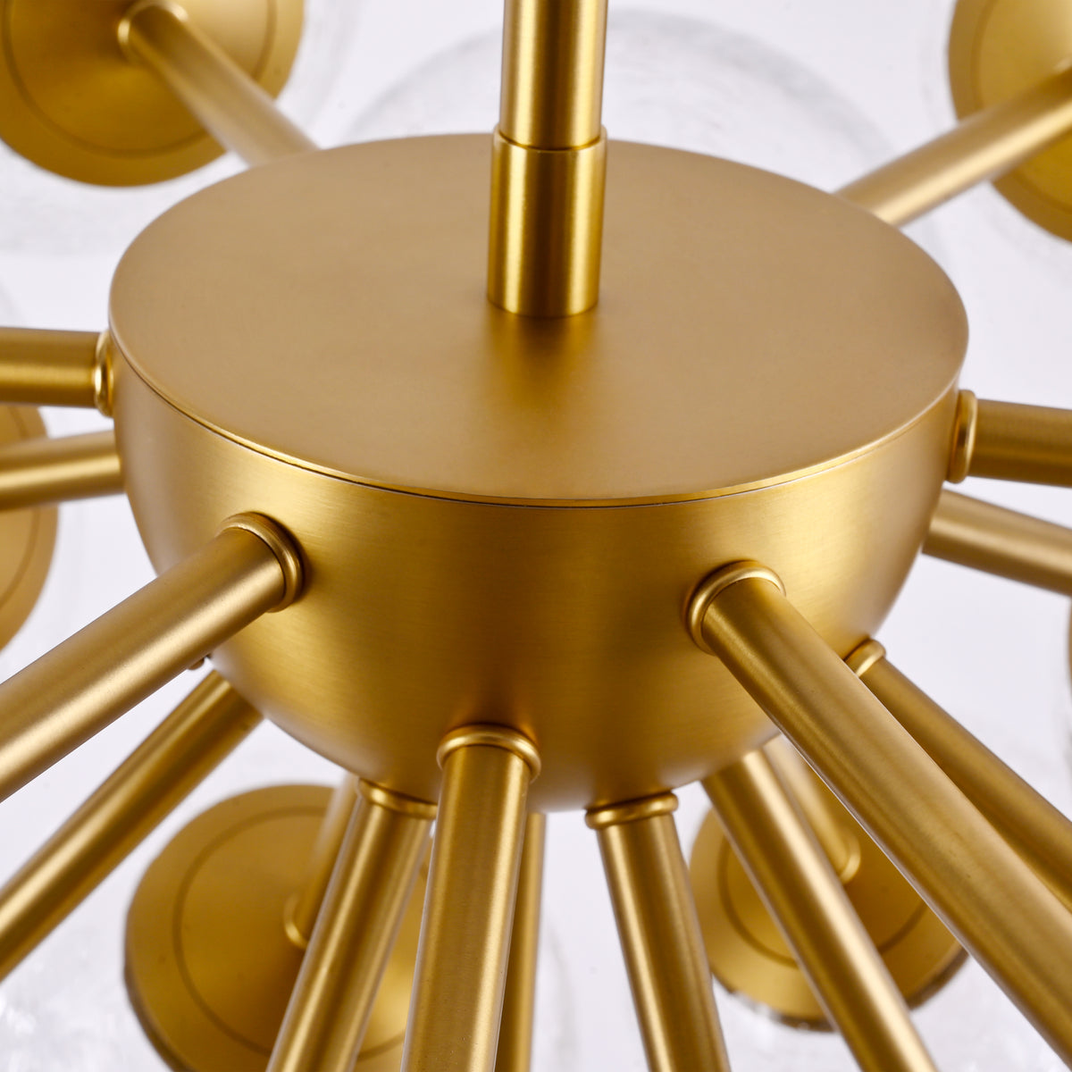 Elowen Crackled Glass Cluster Round Chandelier