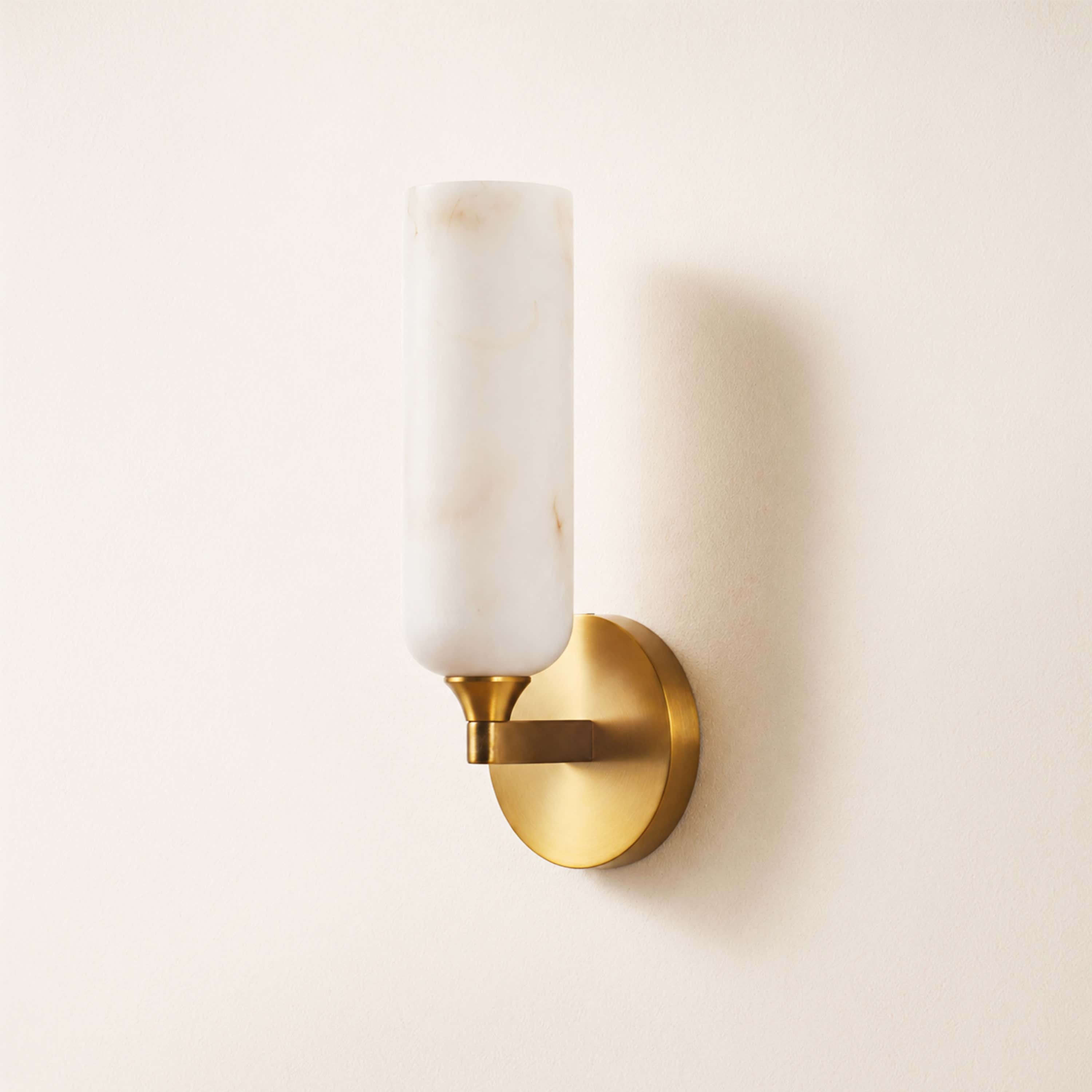 Axis Resin Alabaster Texture Wall Sconce 12"H