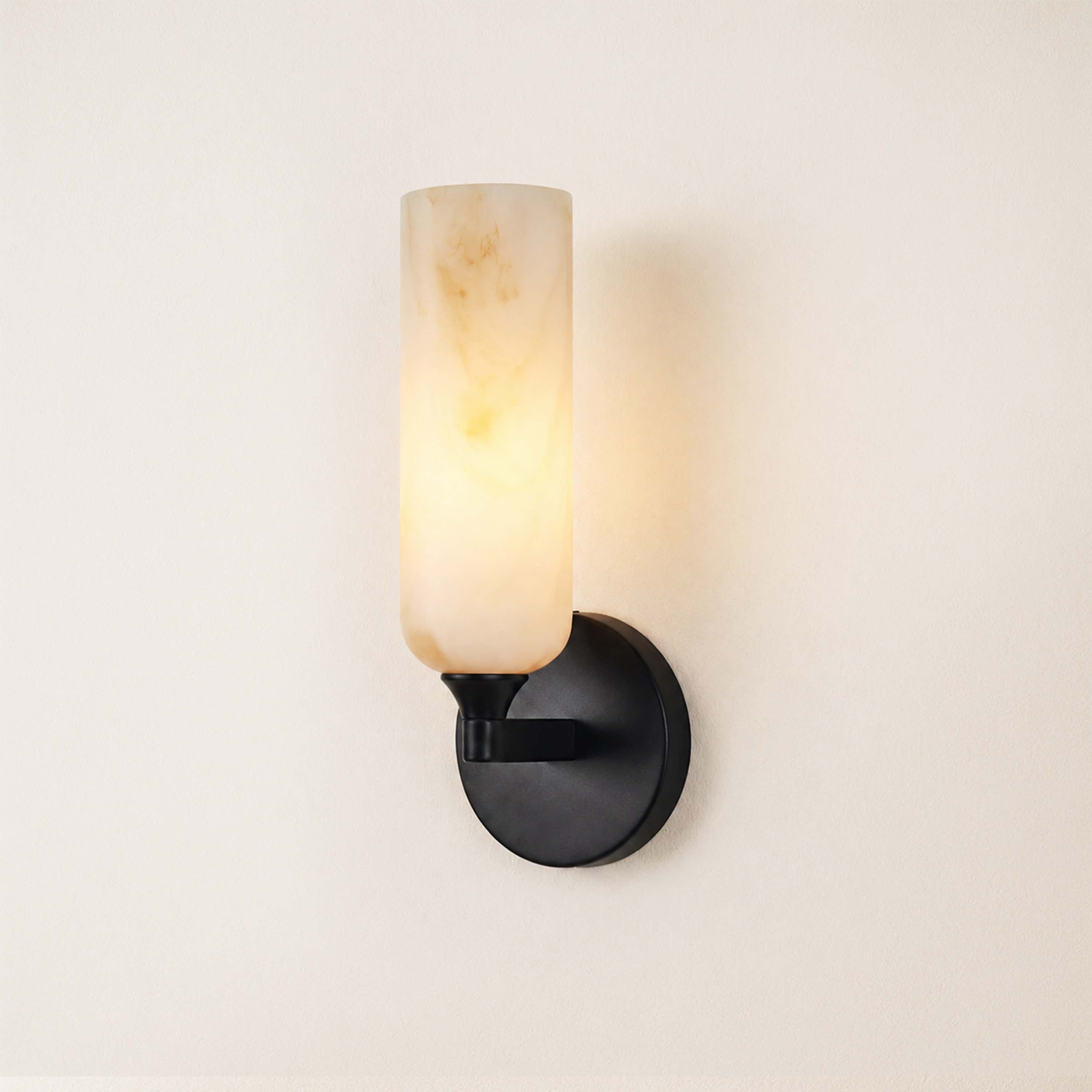 Axis Resin Alabaster Texture Wall Sconce 12"H