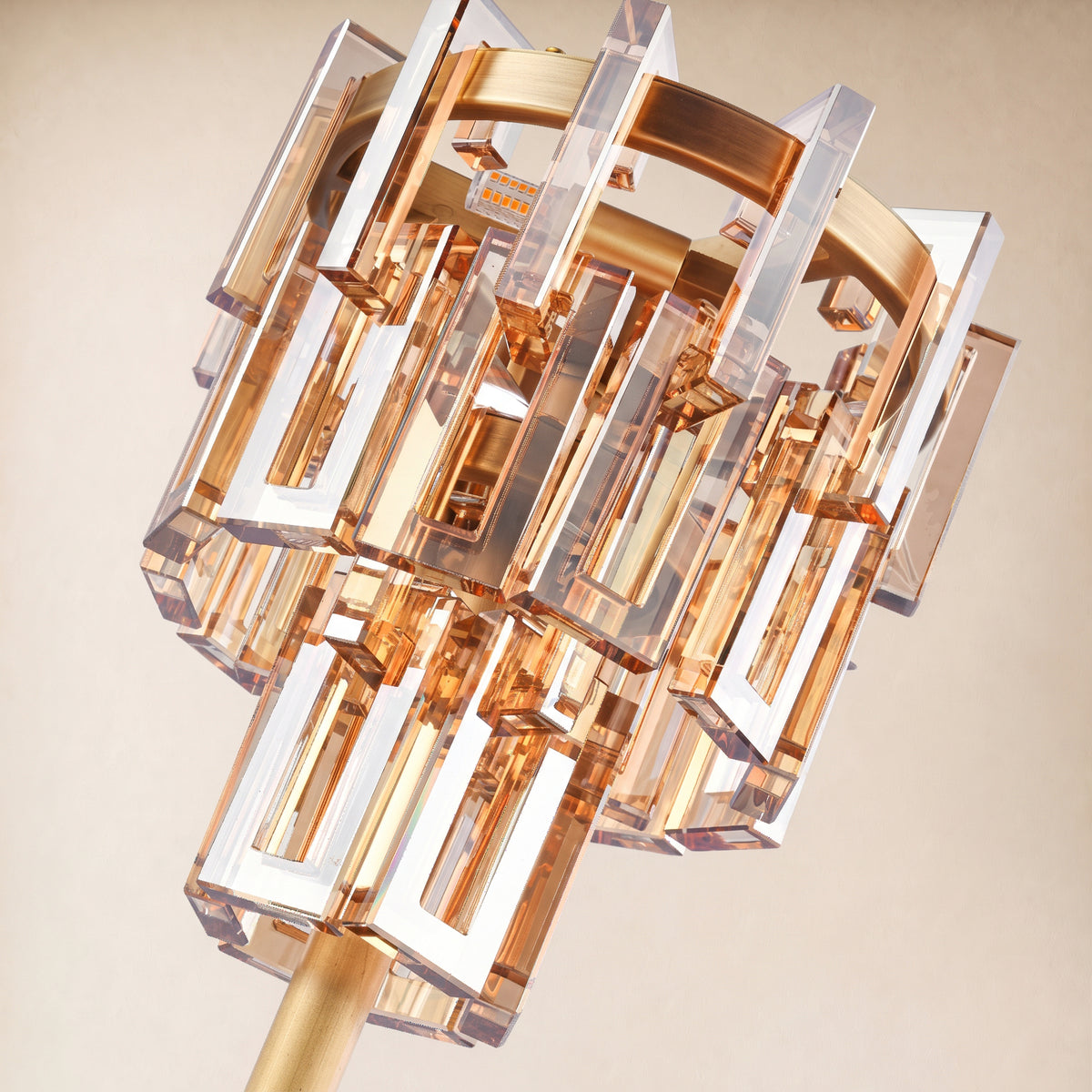 Cirelle Crystal Rectangular Table Lamp 20"H
