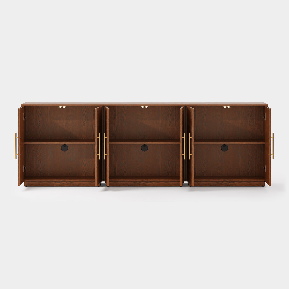 Holt 95″ Solid Oak Console(Set of 3)