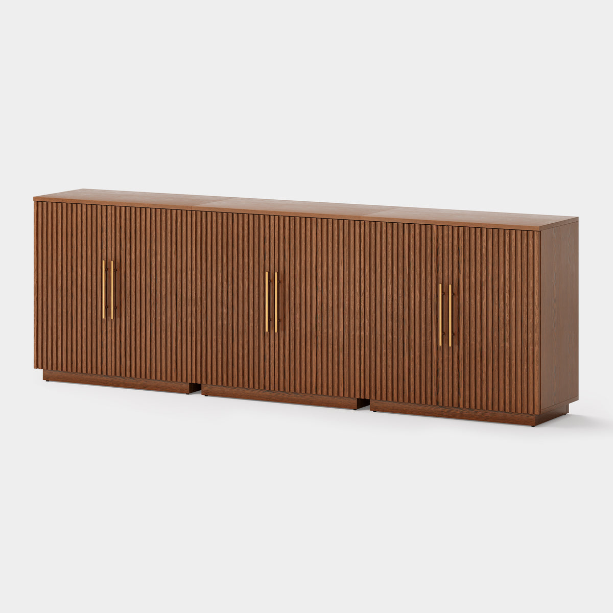 Holt 95″ Solid Oak Console(Set of 3)