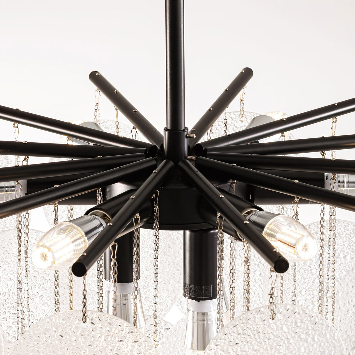 Velmora Glass Disc Tiered Chandelier 24"D