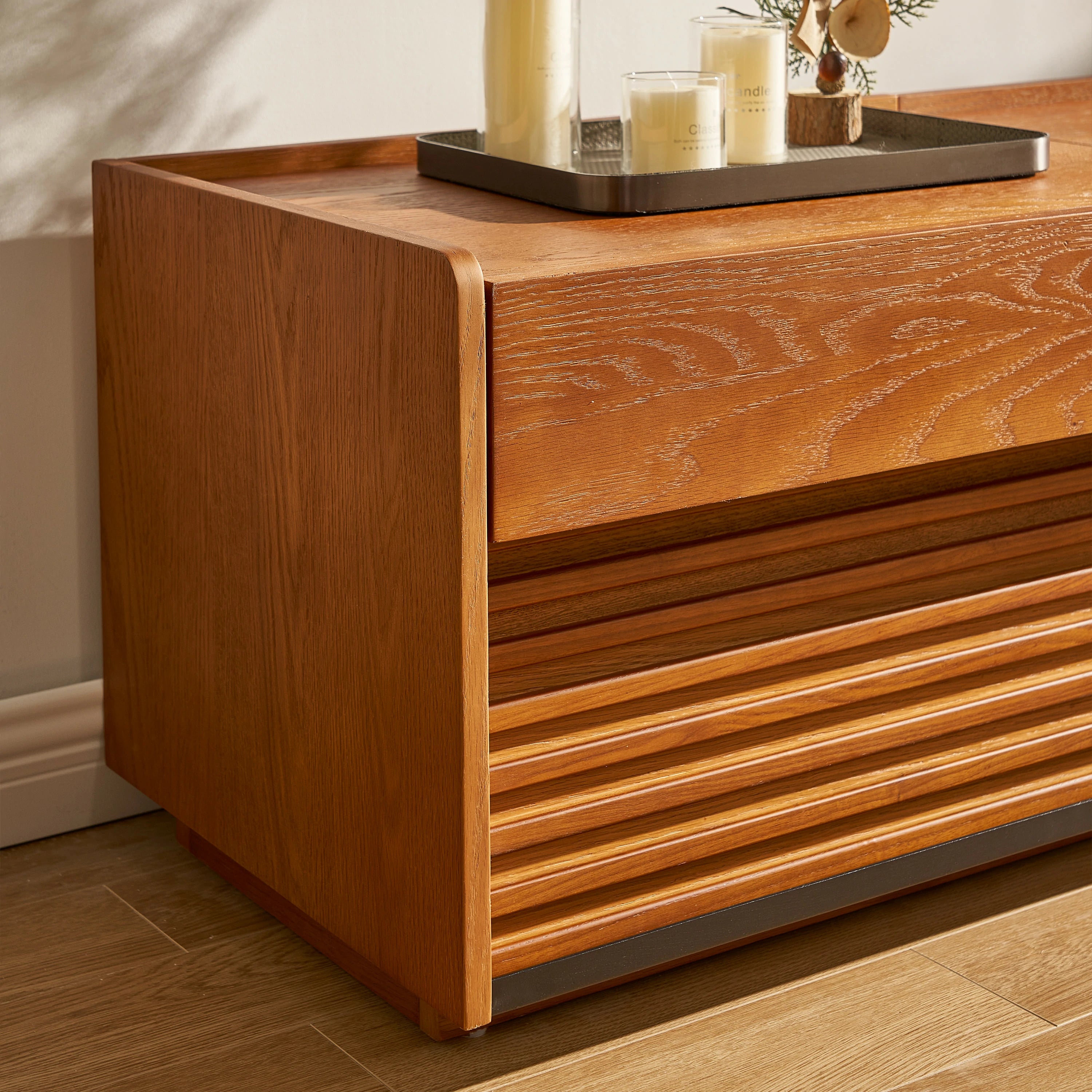 Devon Oak Media Console 71"