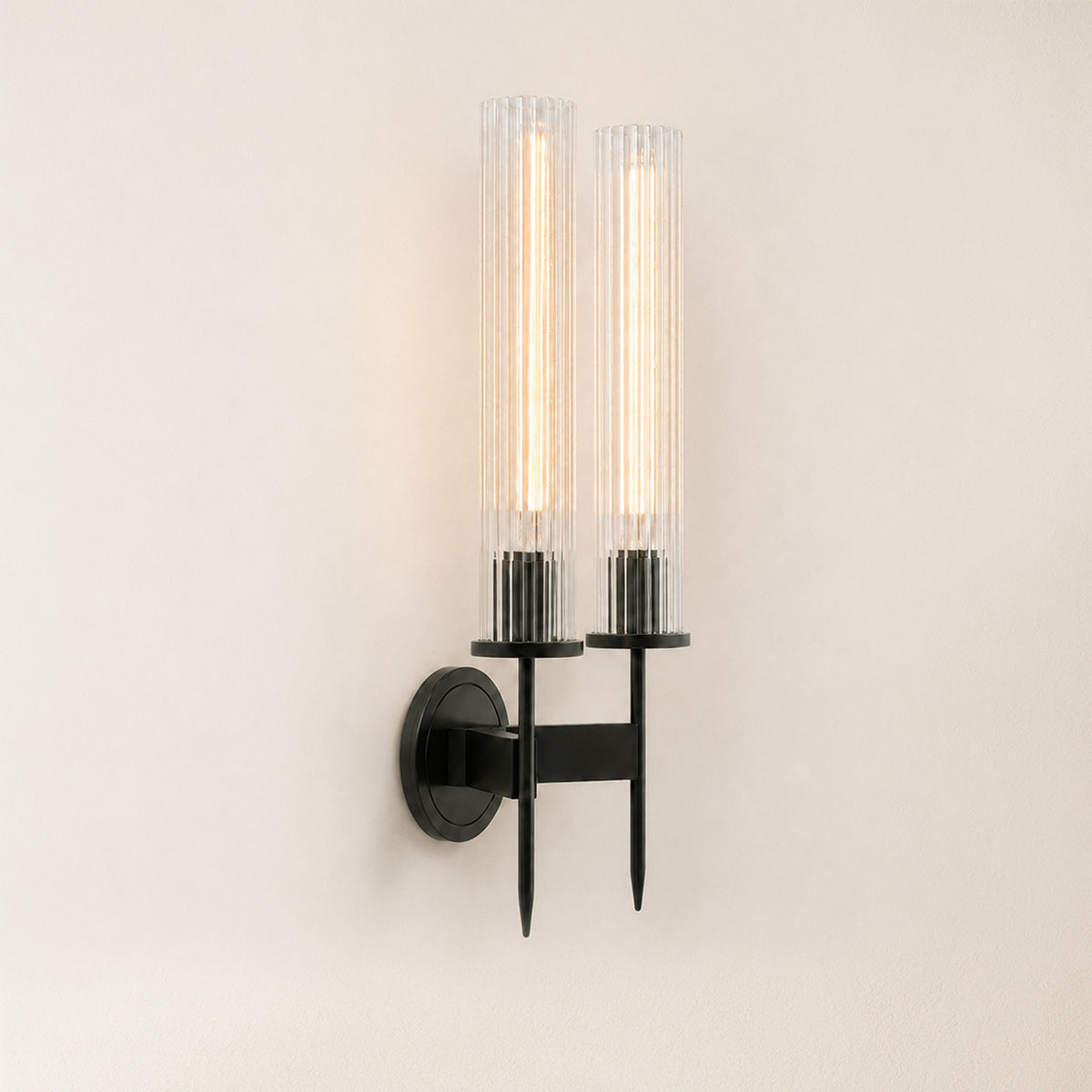 Bellmere 2 Lights Glass Wall Sconce