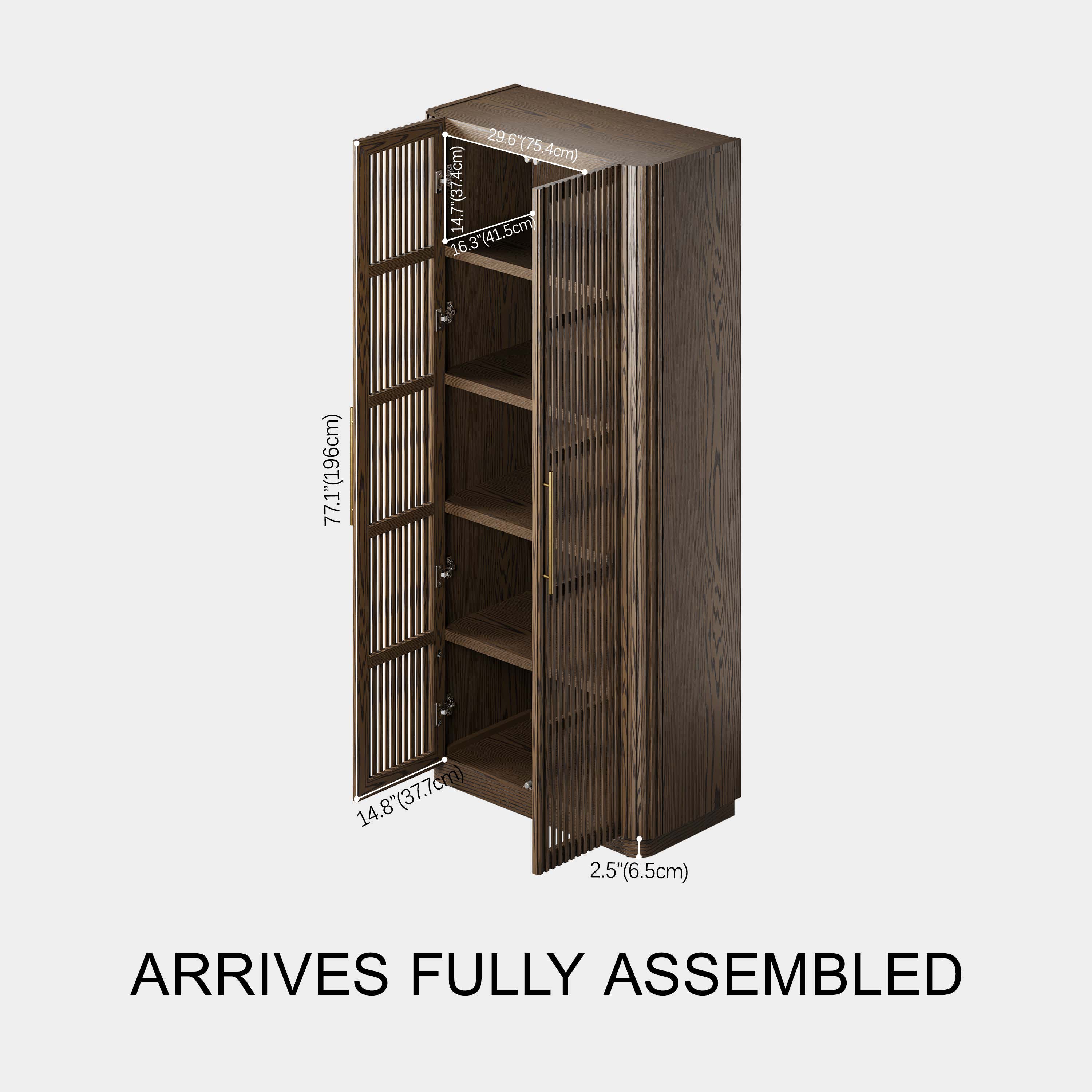 Marais Oak 89" Tall Storage Cabinet