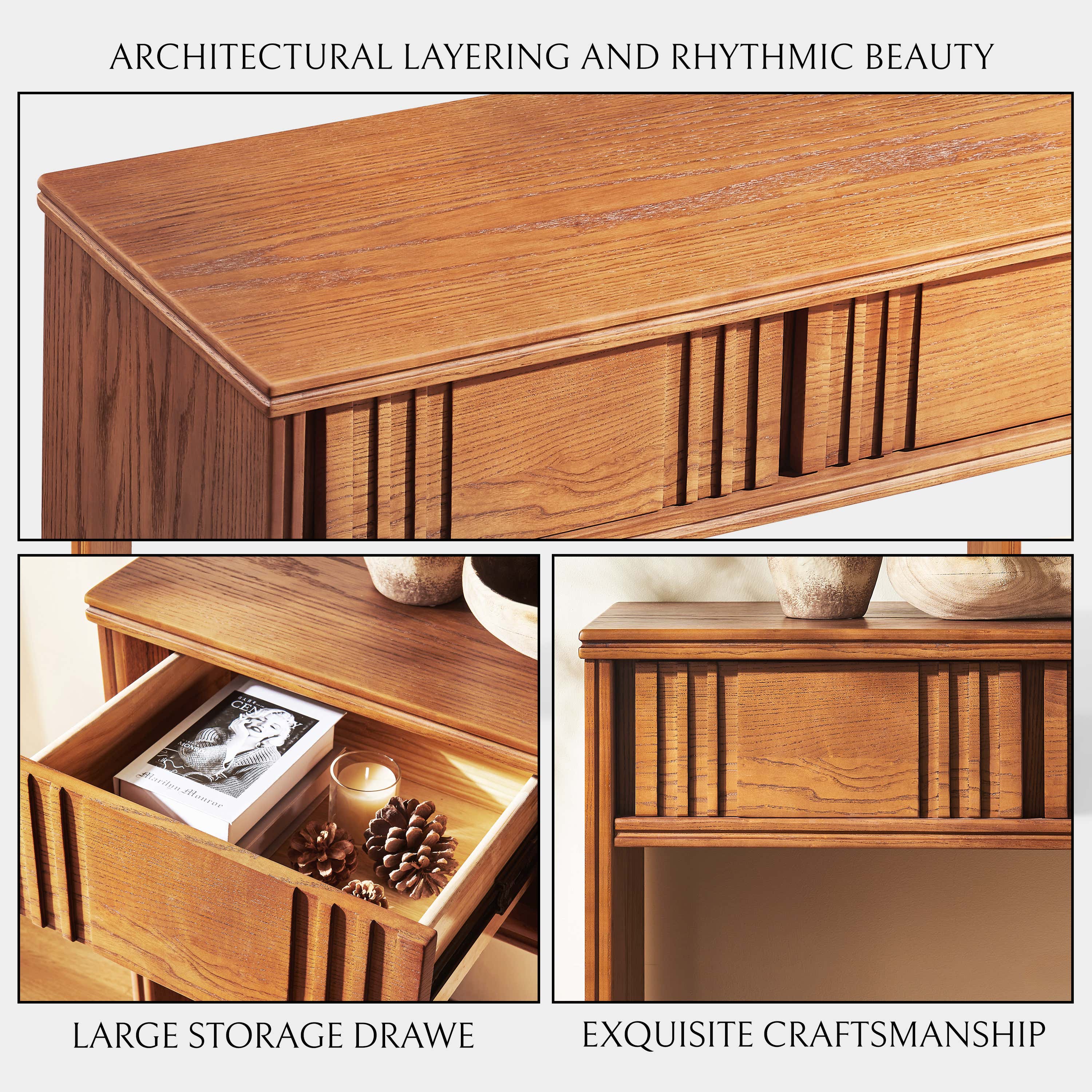 Dorian Oak Console Table 59"