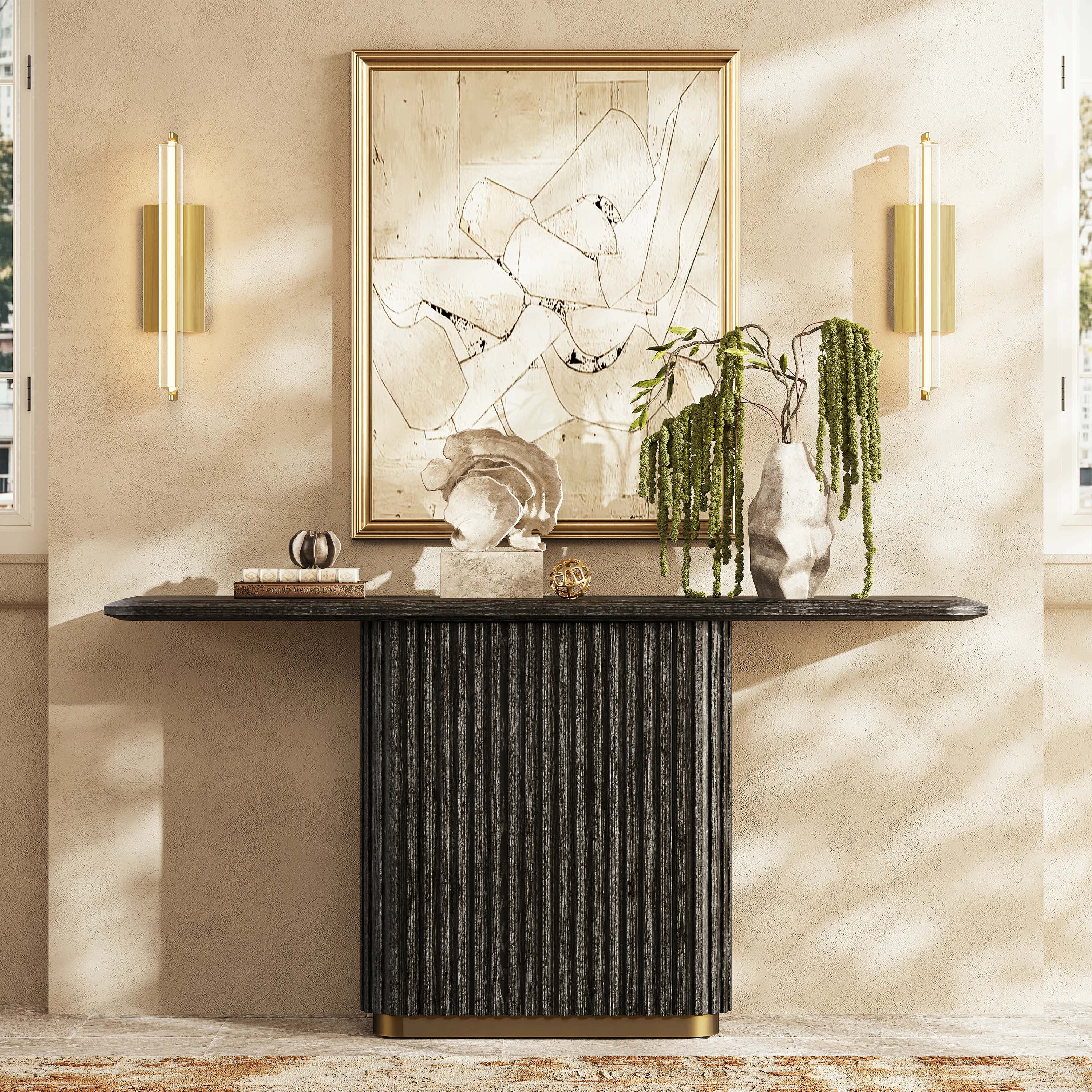 Holton Pedestal Console Table 60"