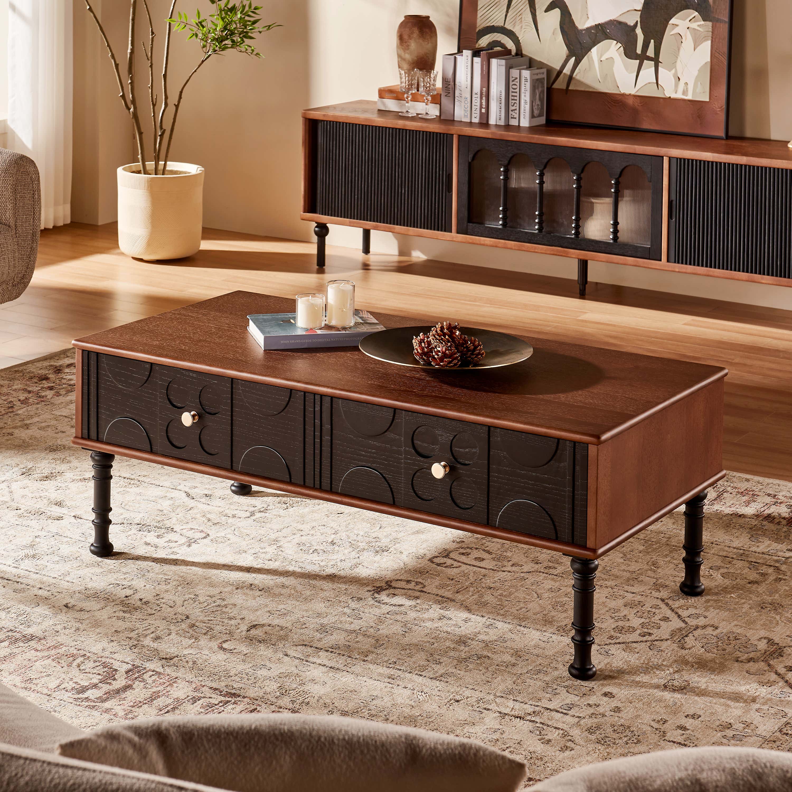 Marais 2-Drawer Storage Coffee Table 47"