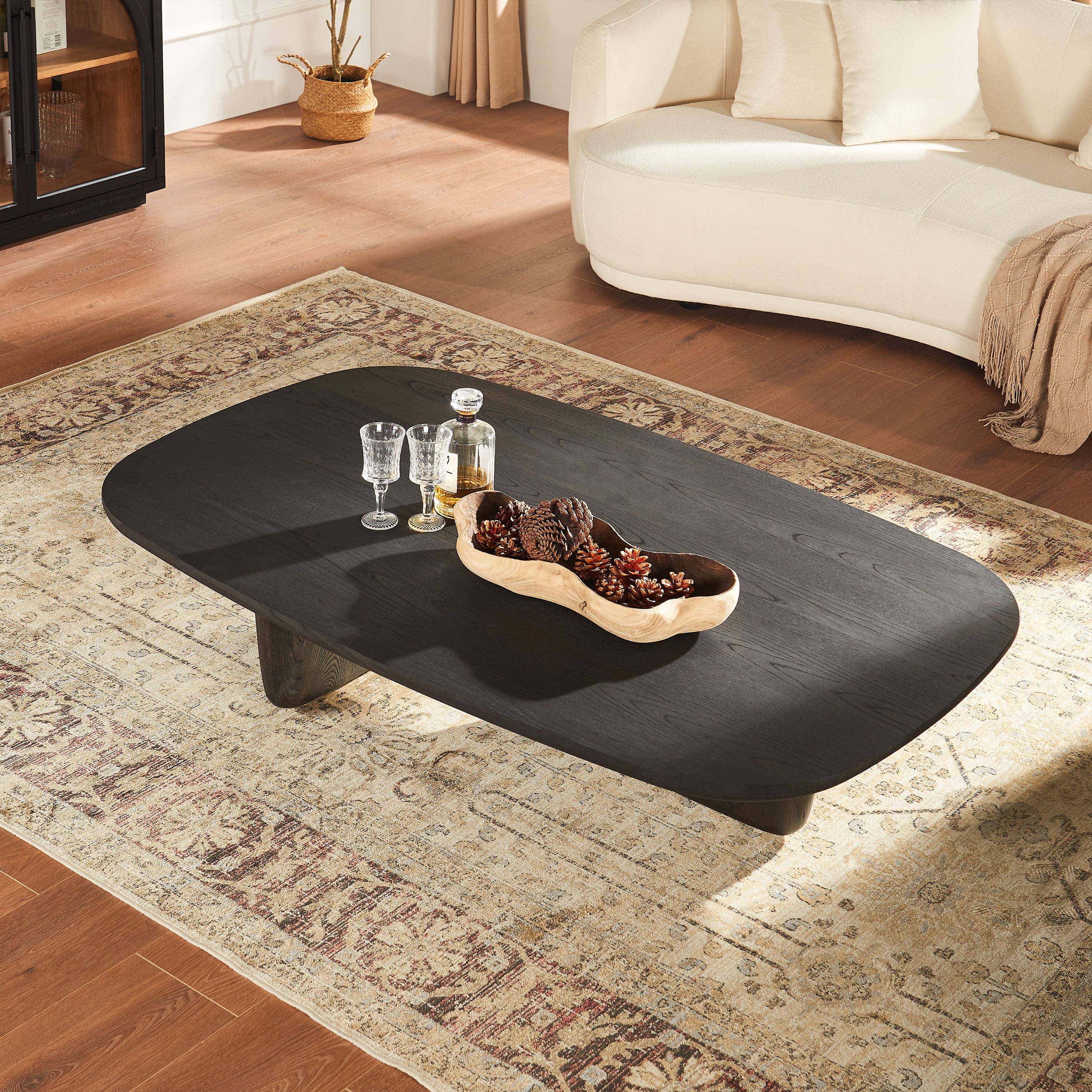 Orbit Elm Rectangular Coffee Table 57"