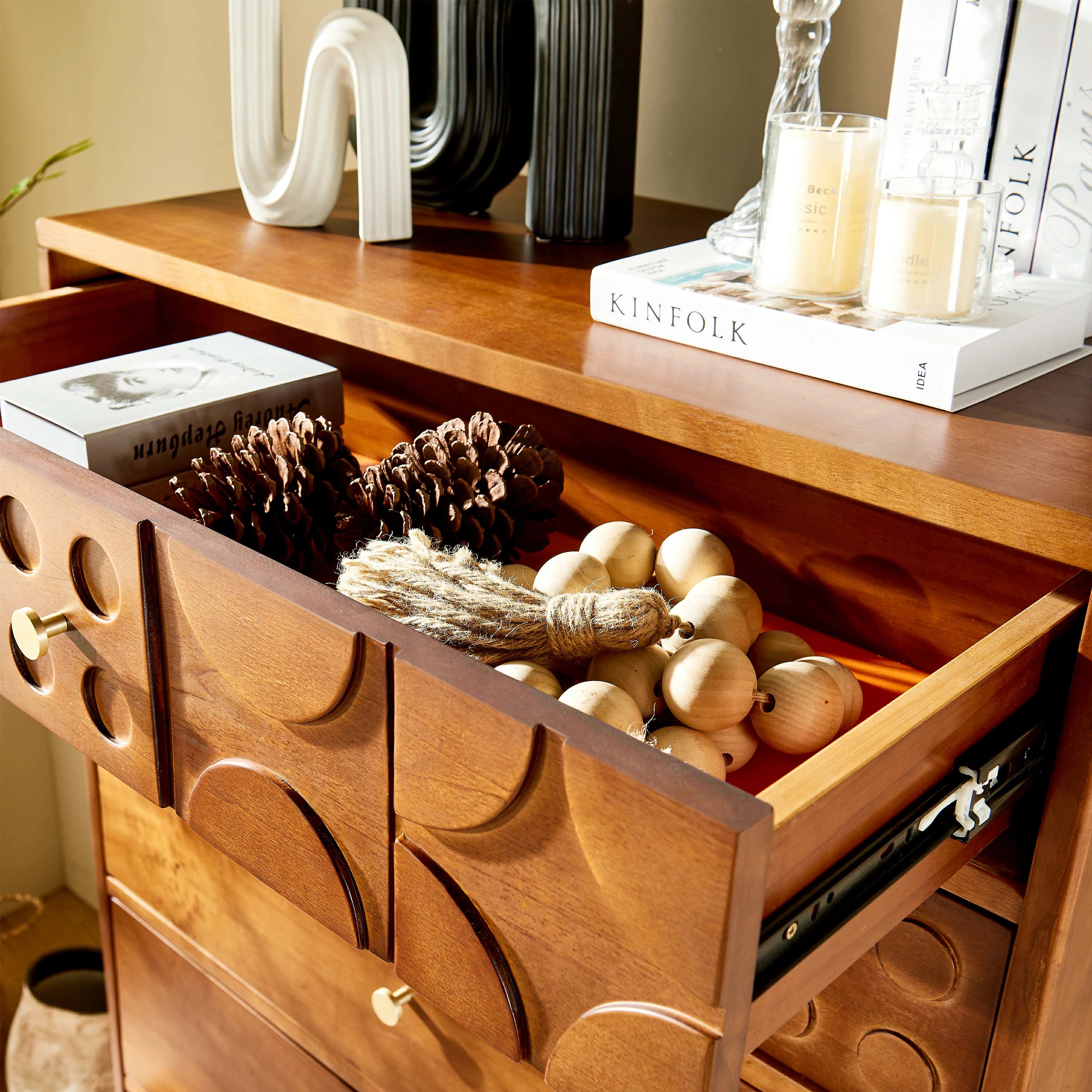 Rive Gauche Poplar 62.9" Solidwood Sideboard