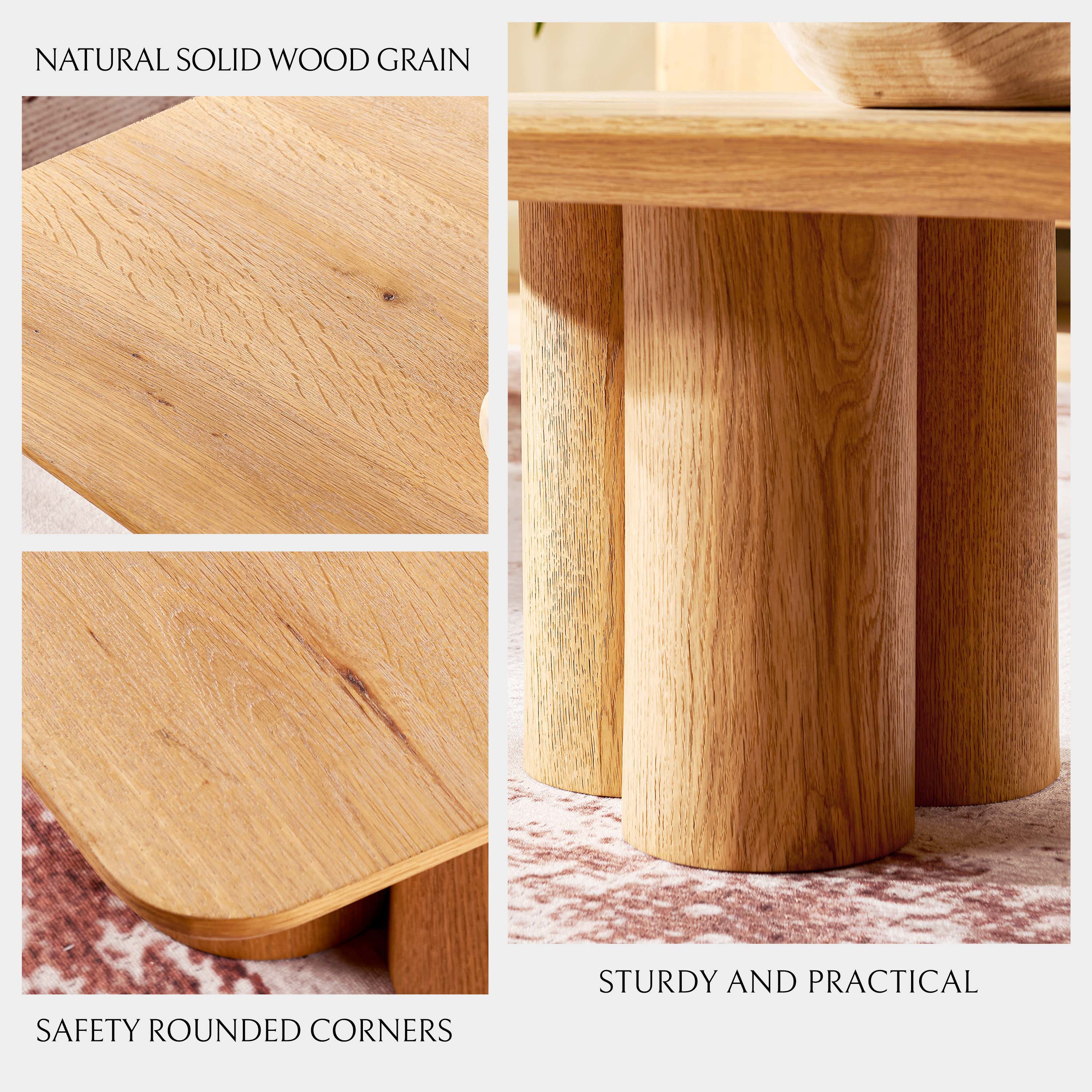 Colonna 47" Oak Coffee Table