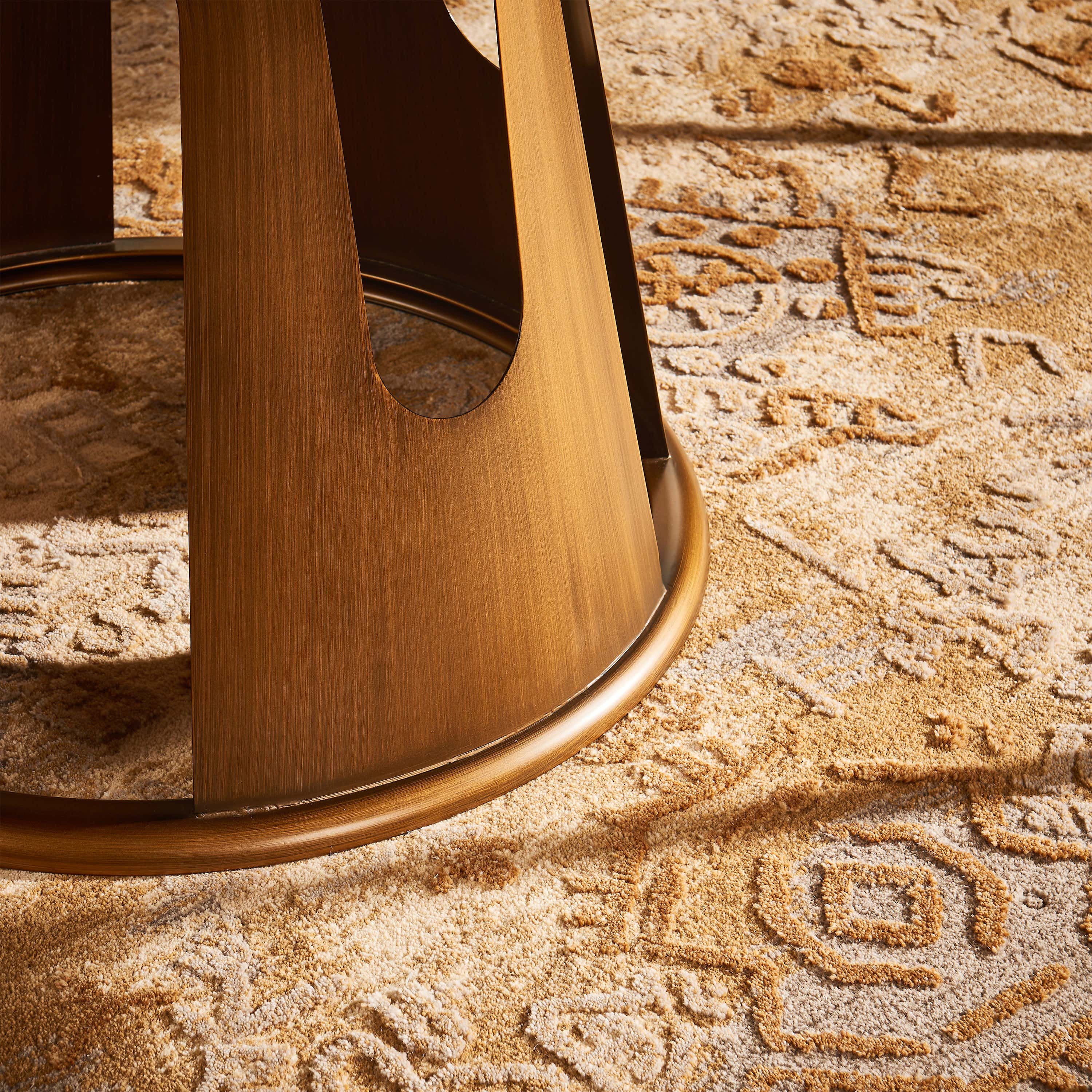 Lyra Sintered Stone Round Dining Table 59"