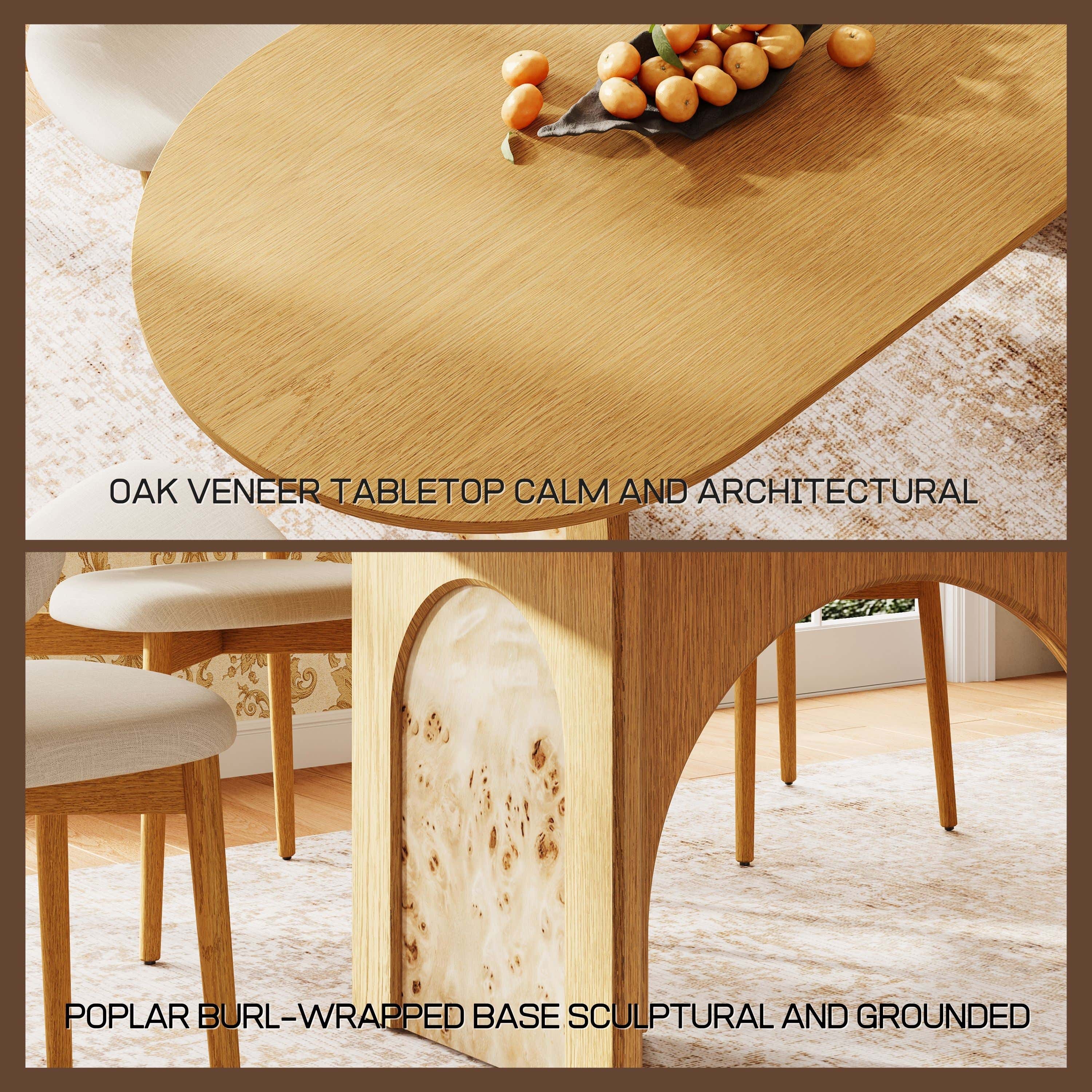 Aurora Oak Dinning Table 63”