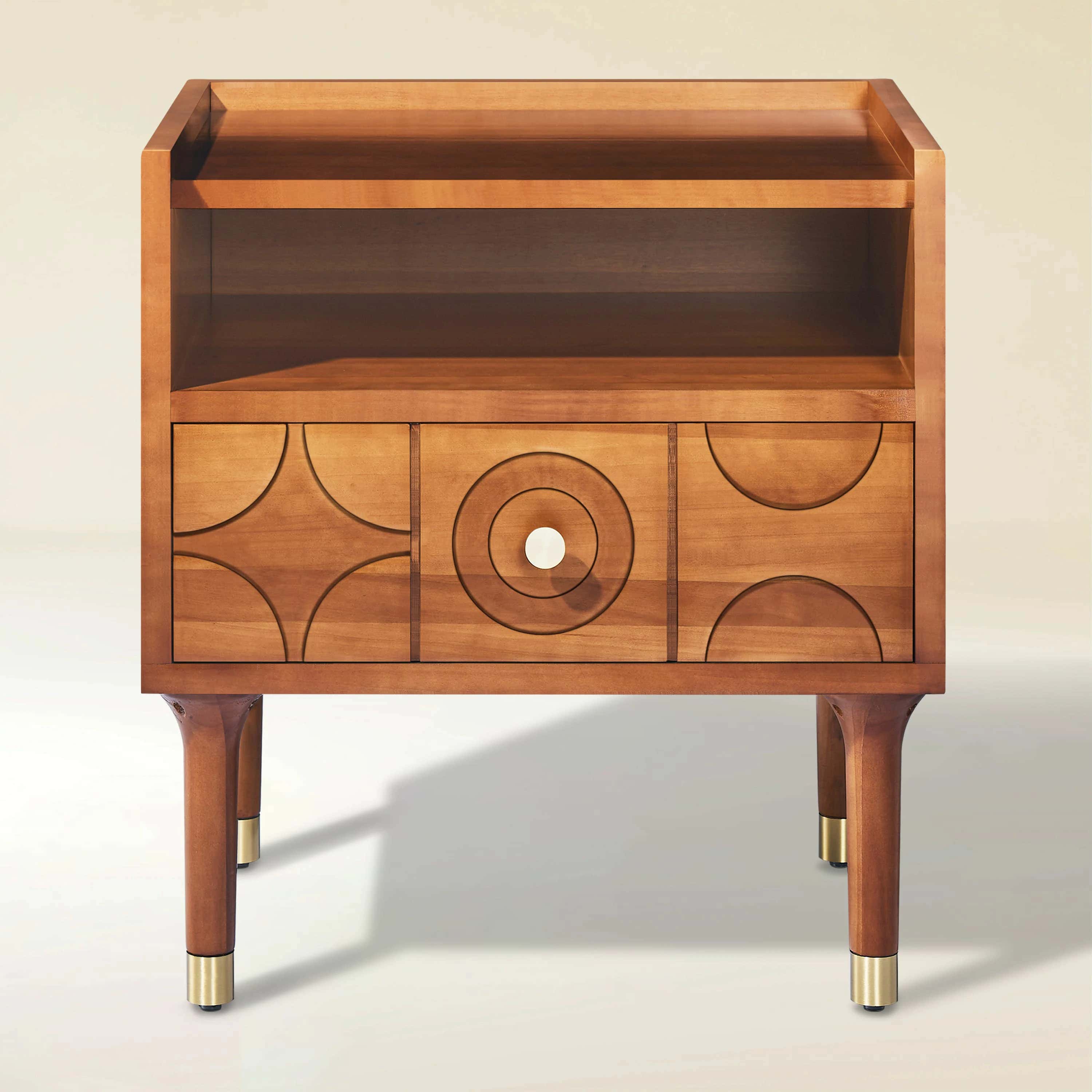 Rive Gauche Oak Nightstand 20"W