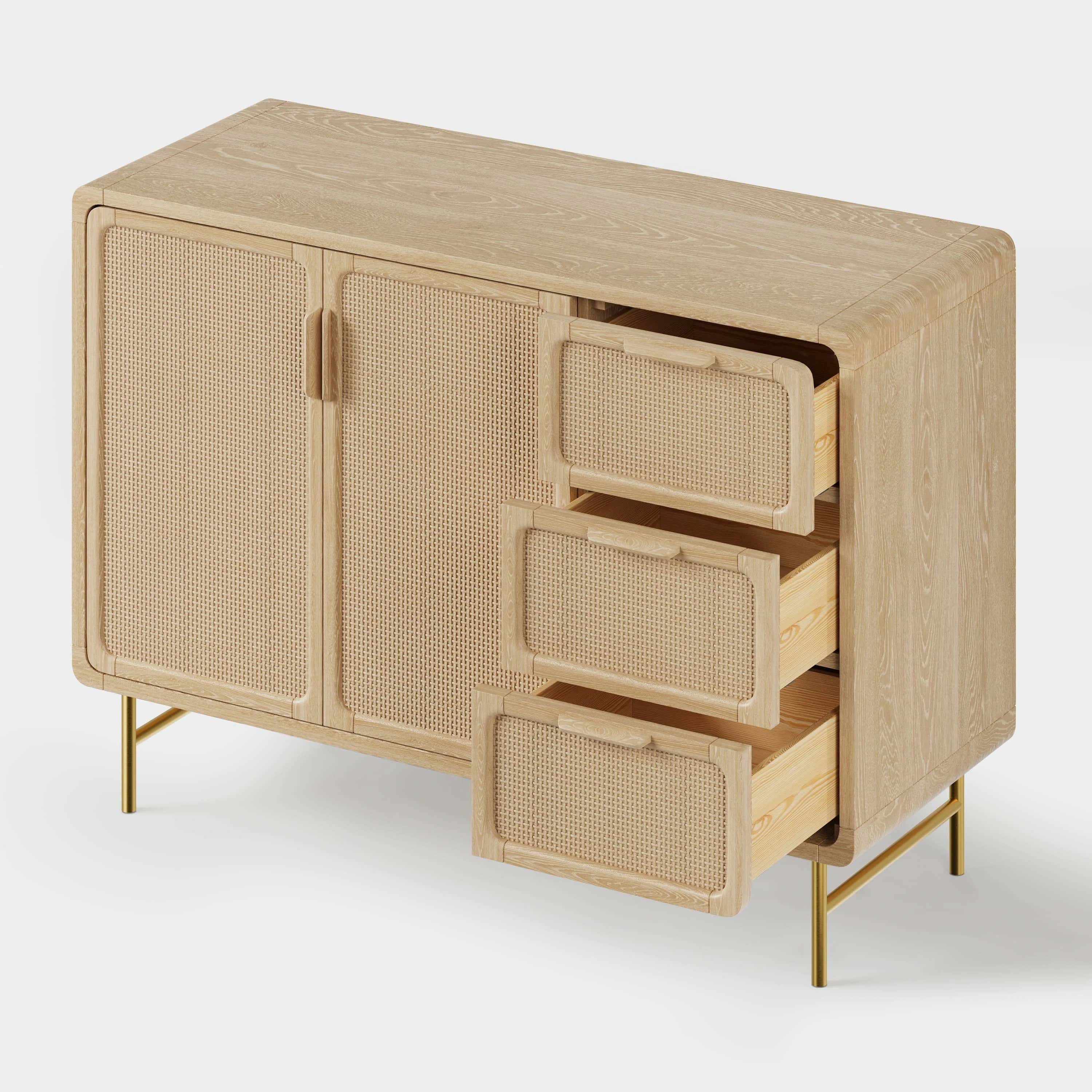 Ventura Rattan Sideboard 50"W