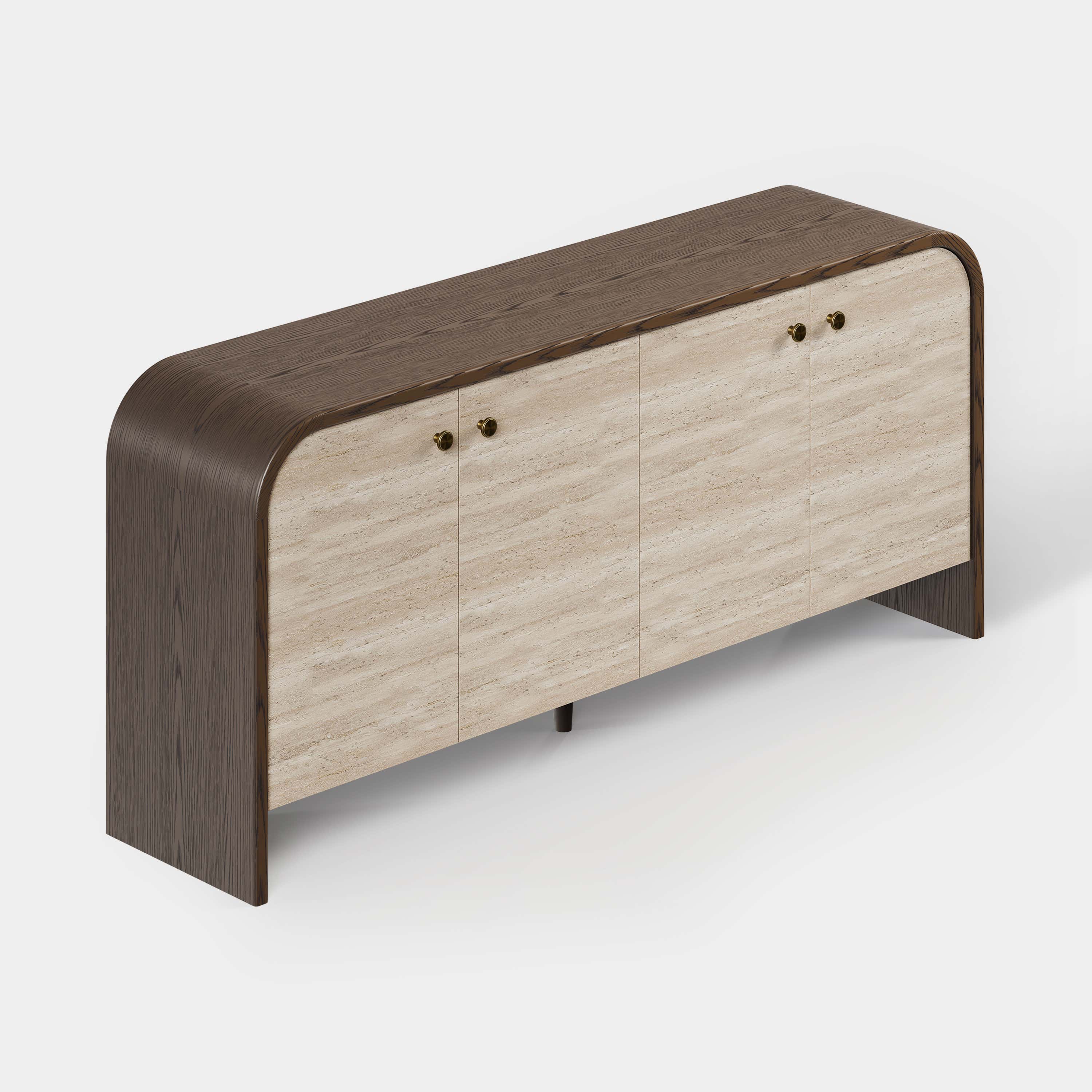 Tivoli Truffle Oak Sideboard 71"W