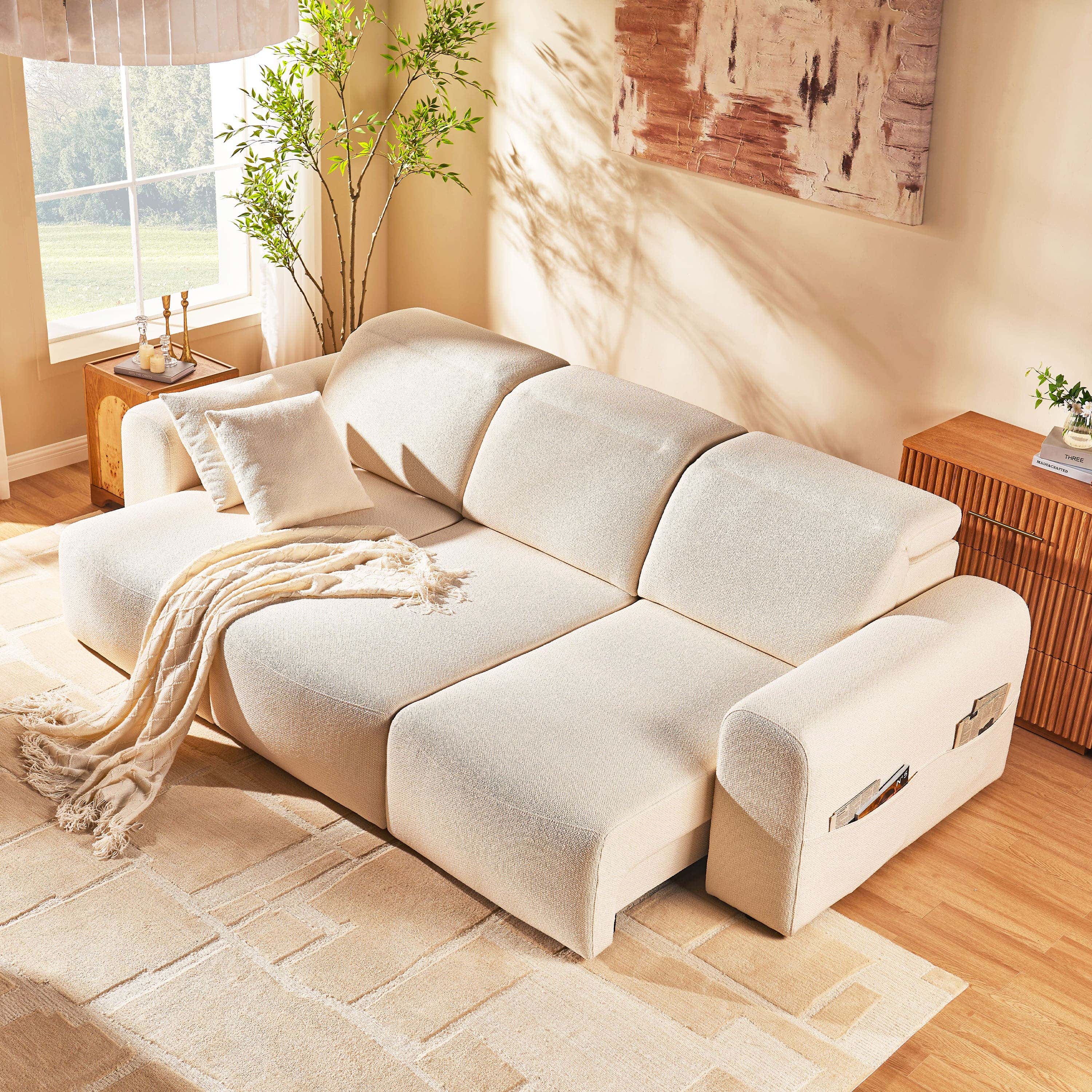 Elara Arched 110" Modular Electric Recliner Sofa