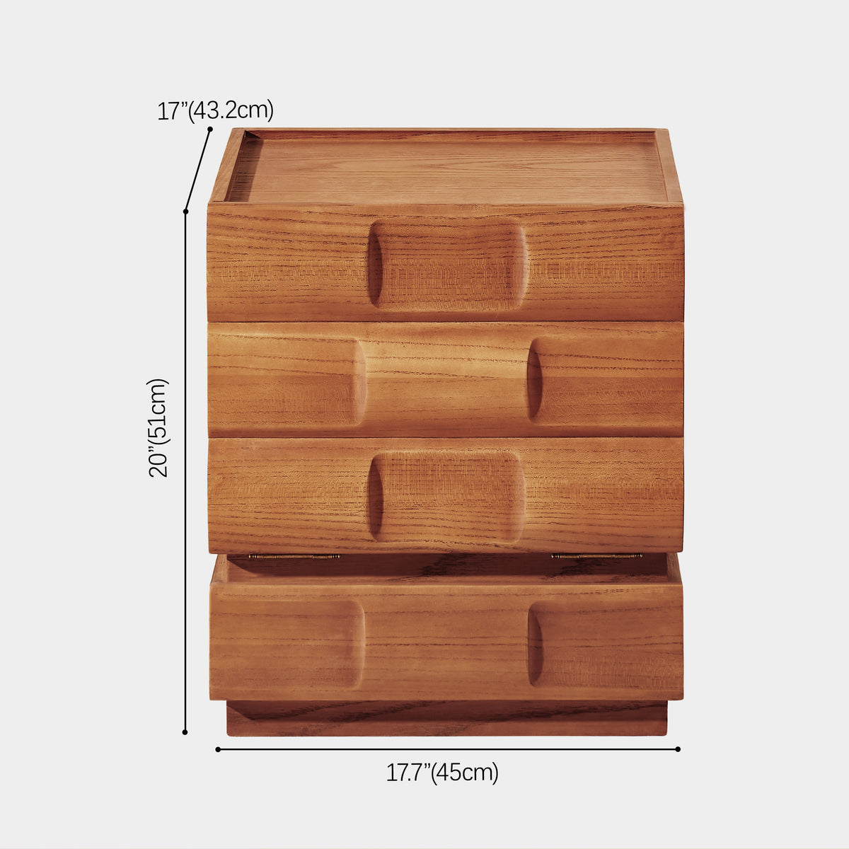 Terra Cube Emboss Cabinet (Set of 2)