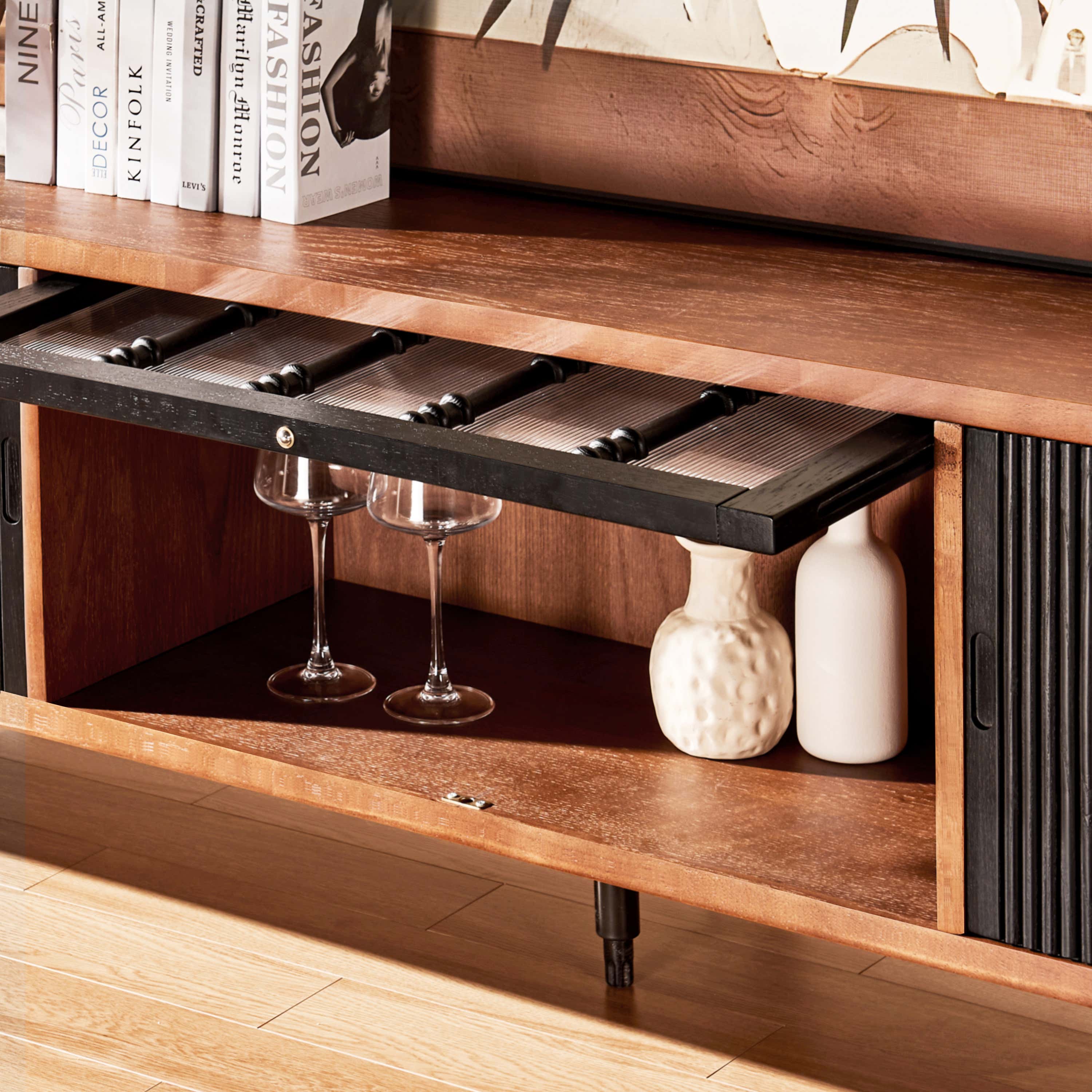 Marais Oak Media Console 78"