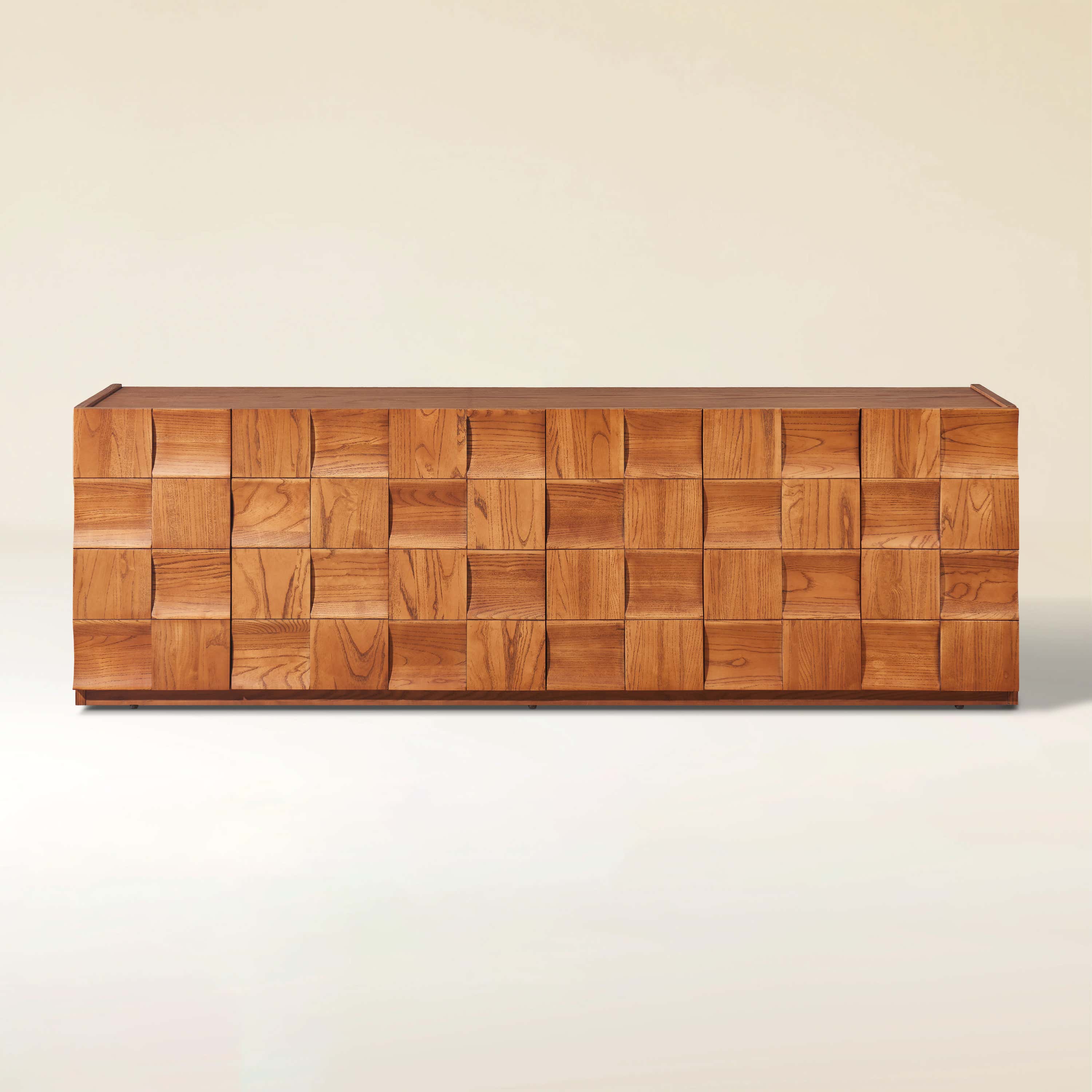 Terra Cube Emboss Media Console 71”