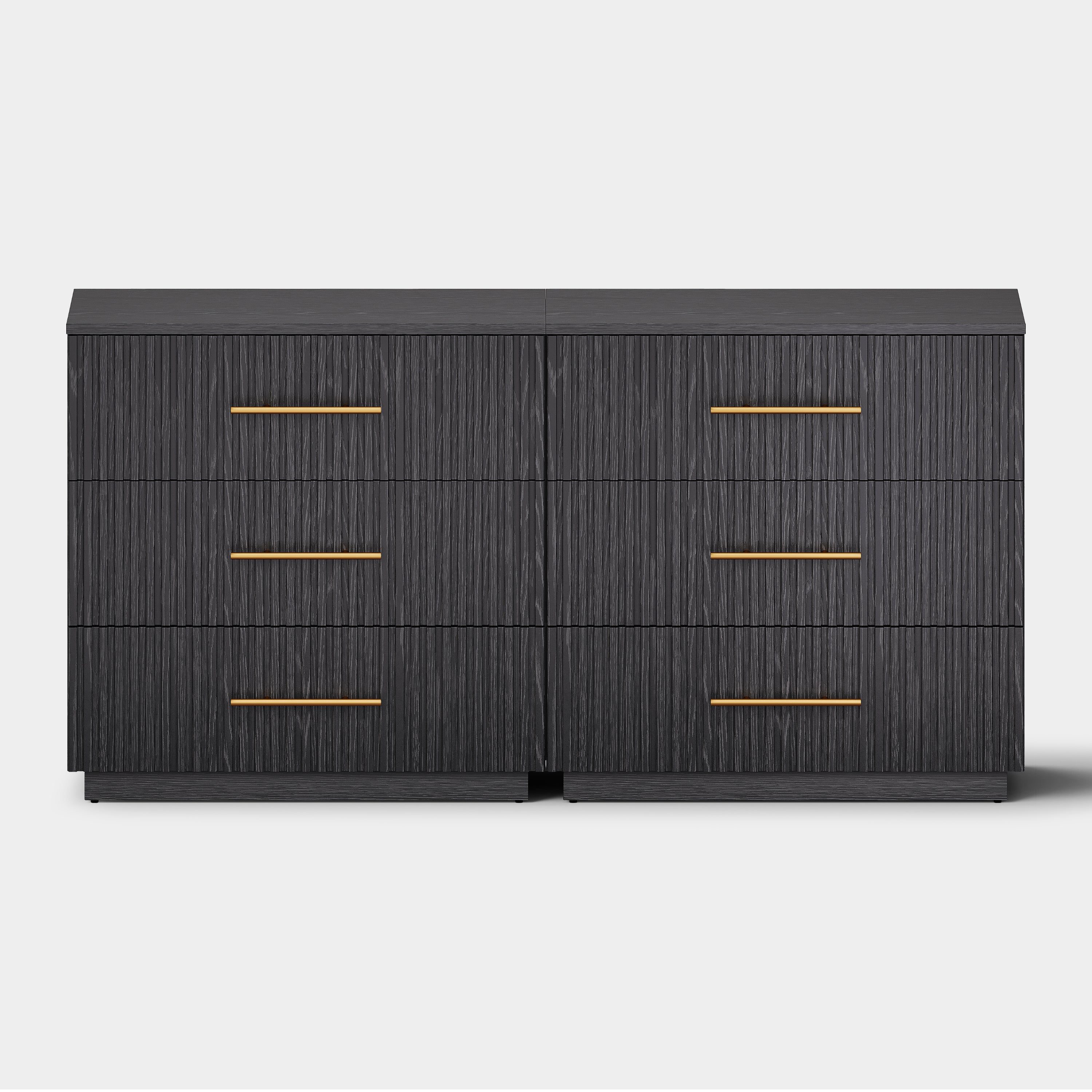 Holt 63“ Oak 6-Drawer Chest(Set of 2)