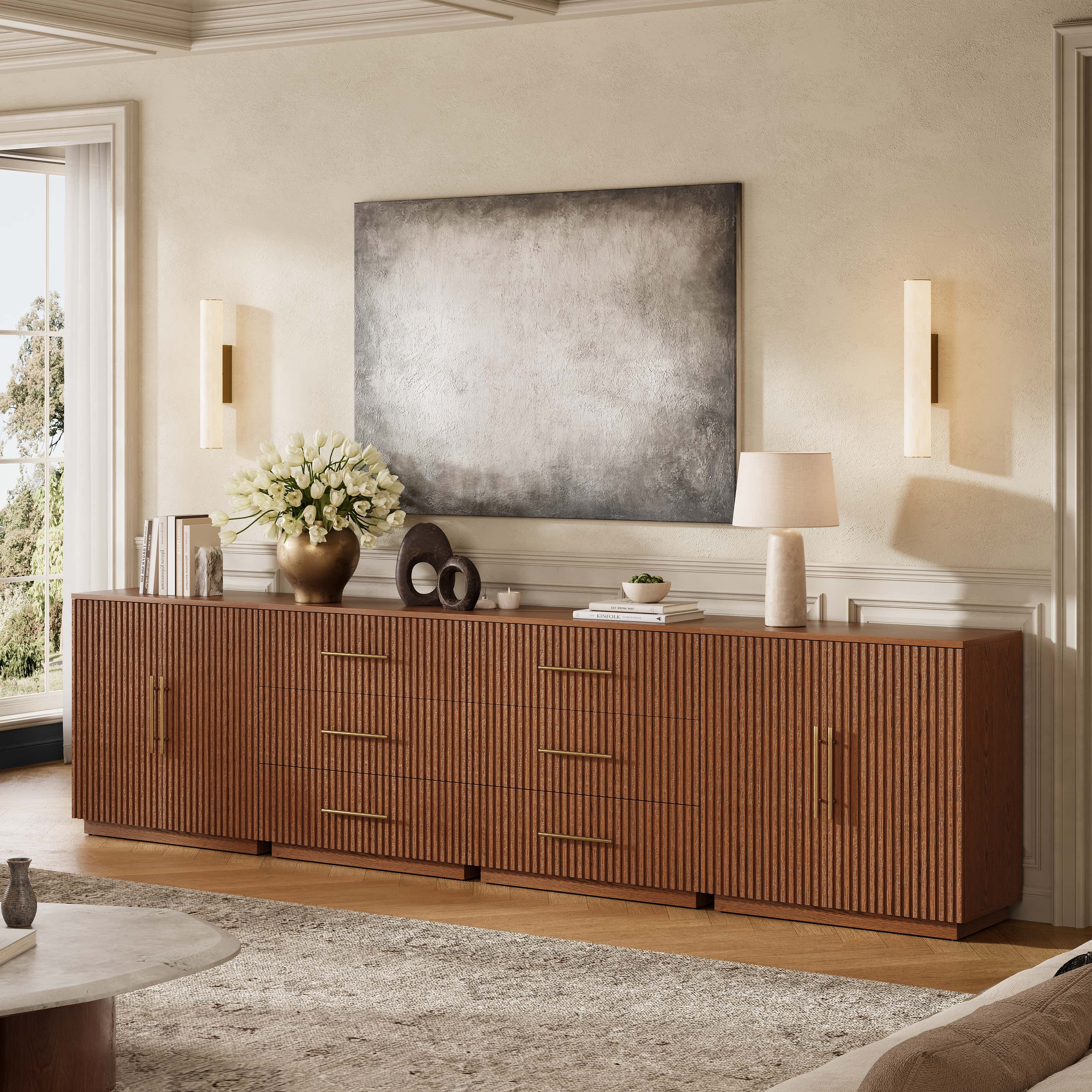 Holt Oak Modular Media Console (Set of 4)