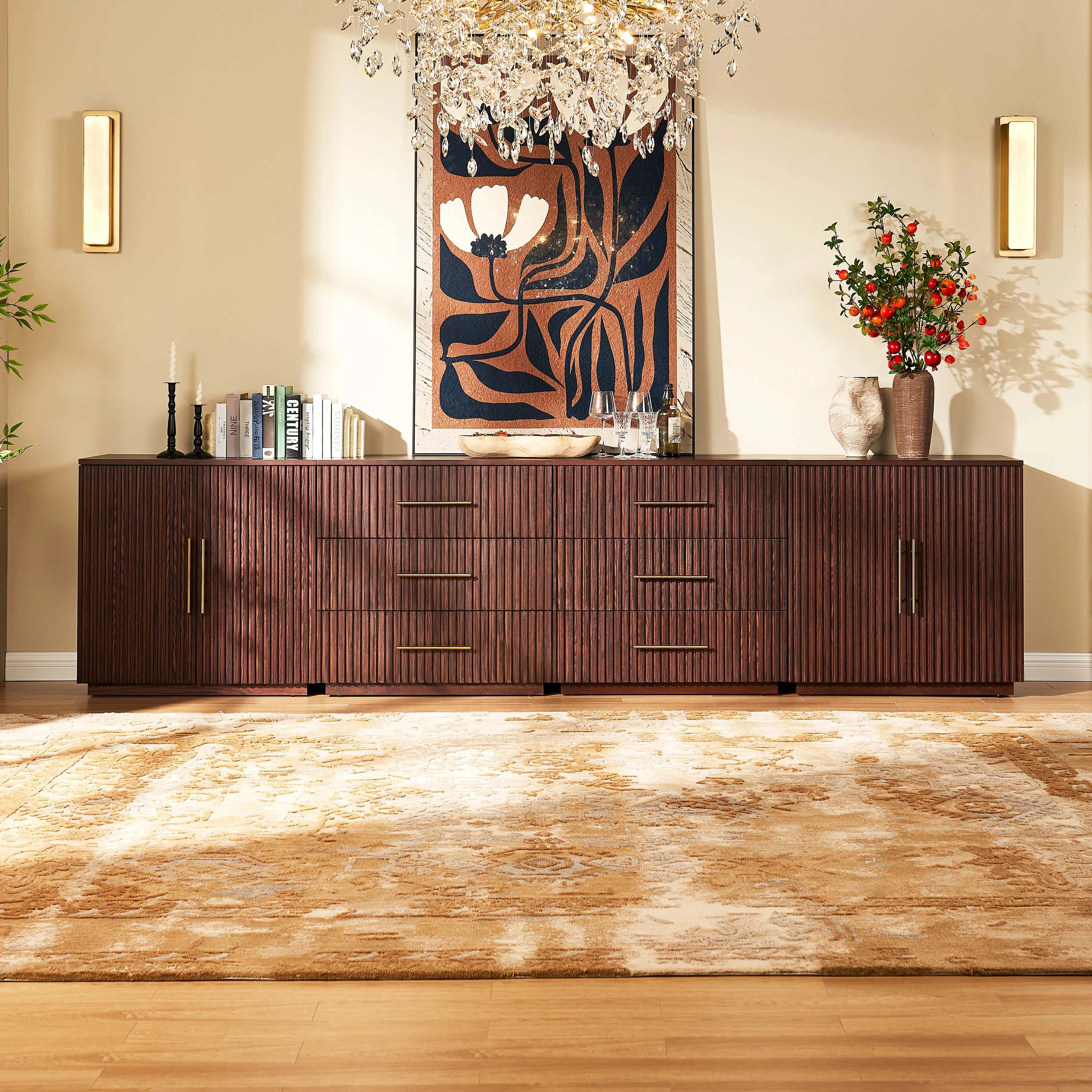 Holt Oak Modular Media Console (Set of 4)
