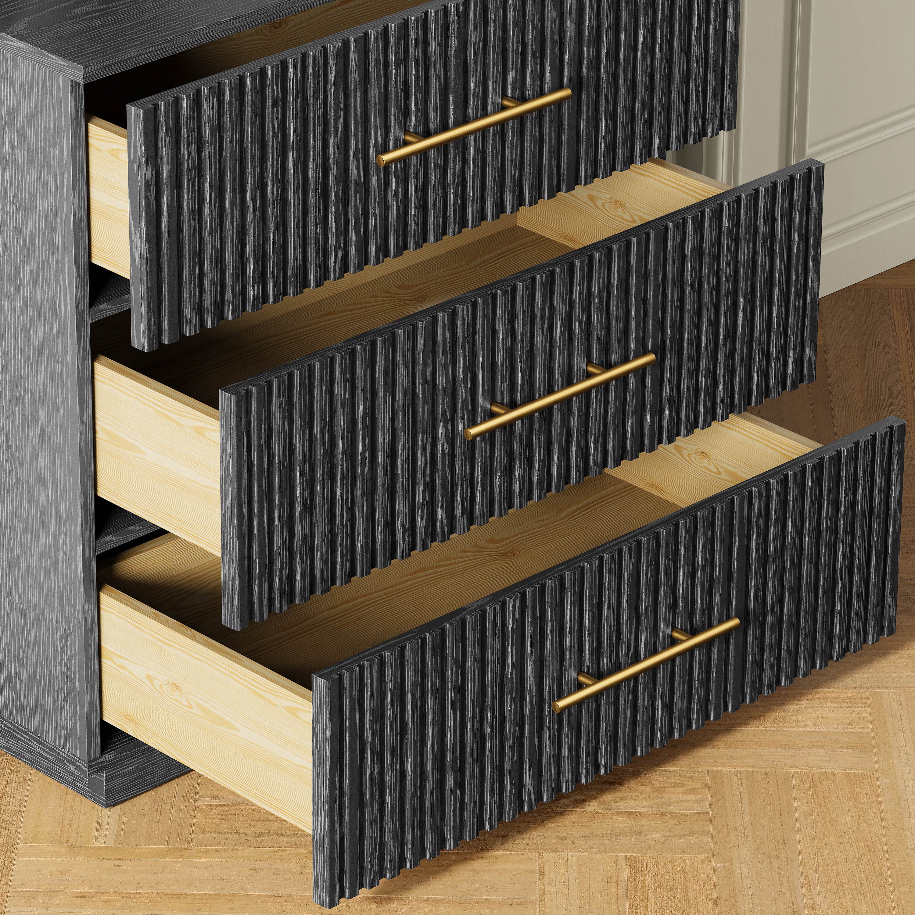 Holt Oak Modular Media Console (Set of 3)