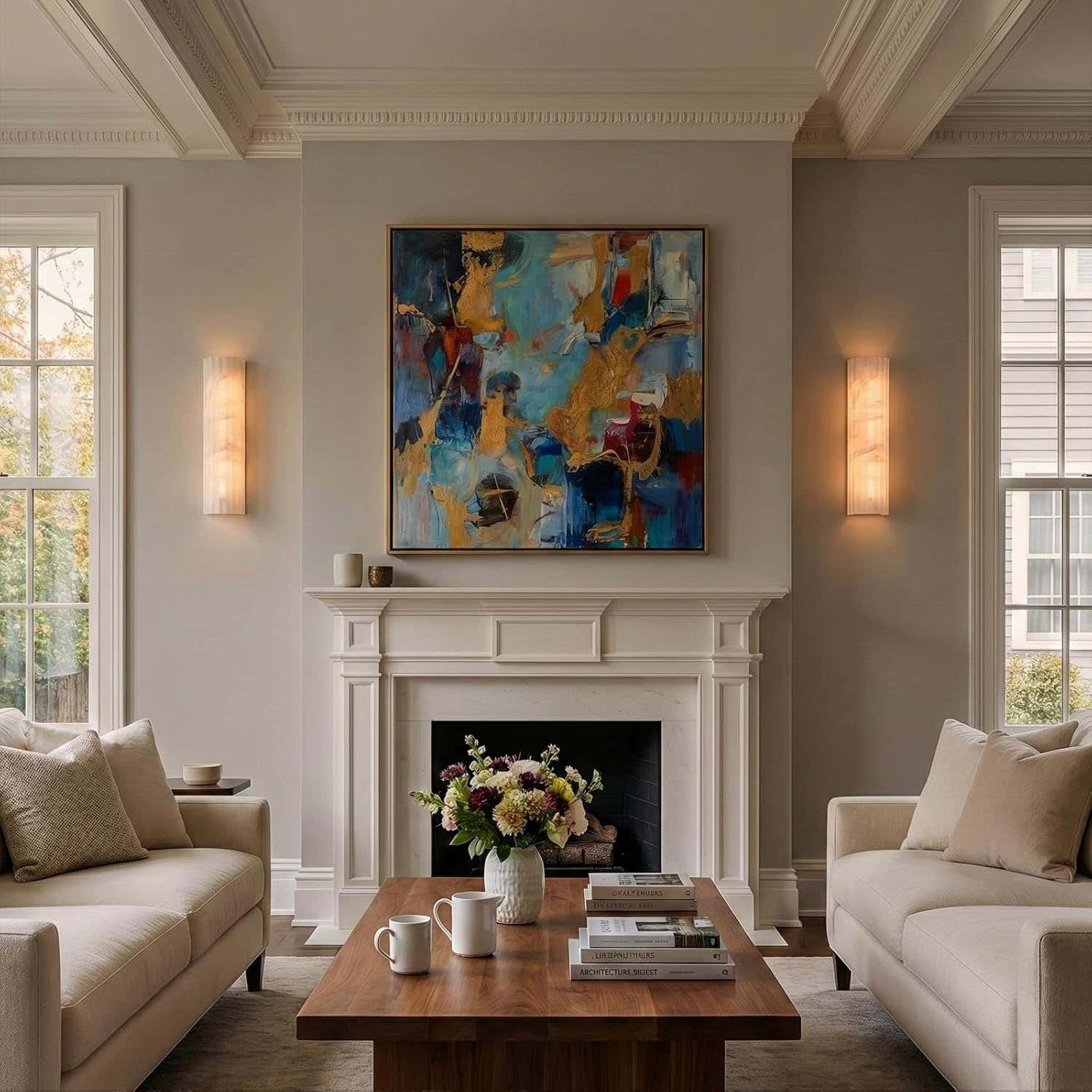 Luminare Resin Fluted Wall Sconce 5"