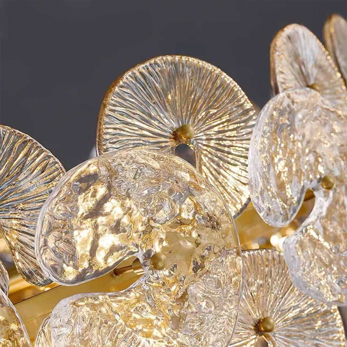 Nymphora Glass Round Chandelier 26"D