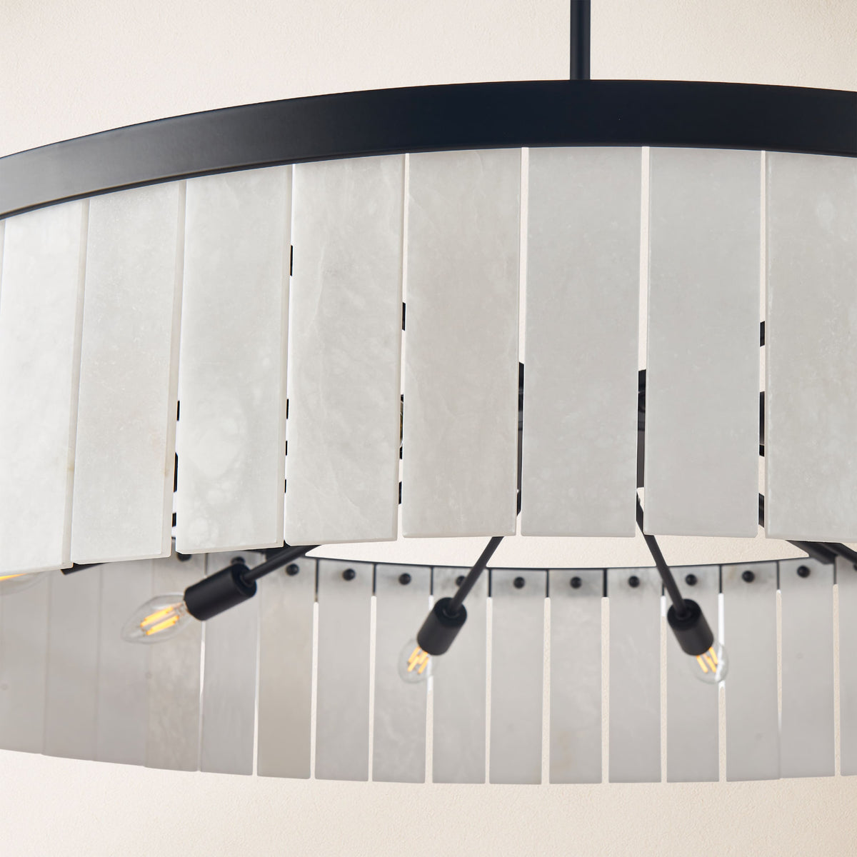 Solmare Alabaster Round Chandelier 41.3"D
