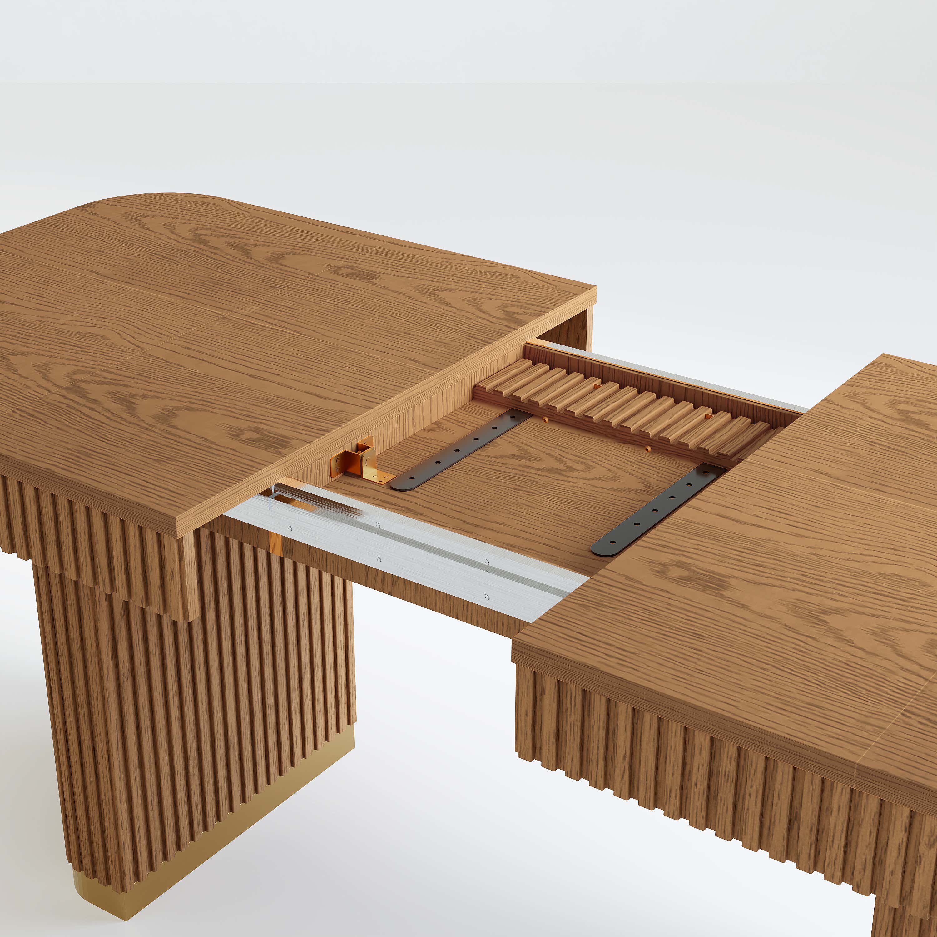 Hollin Rectangle Dining Table 63" Extend 78.7"