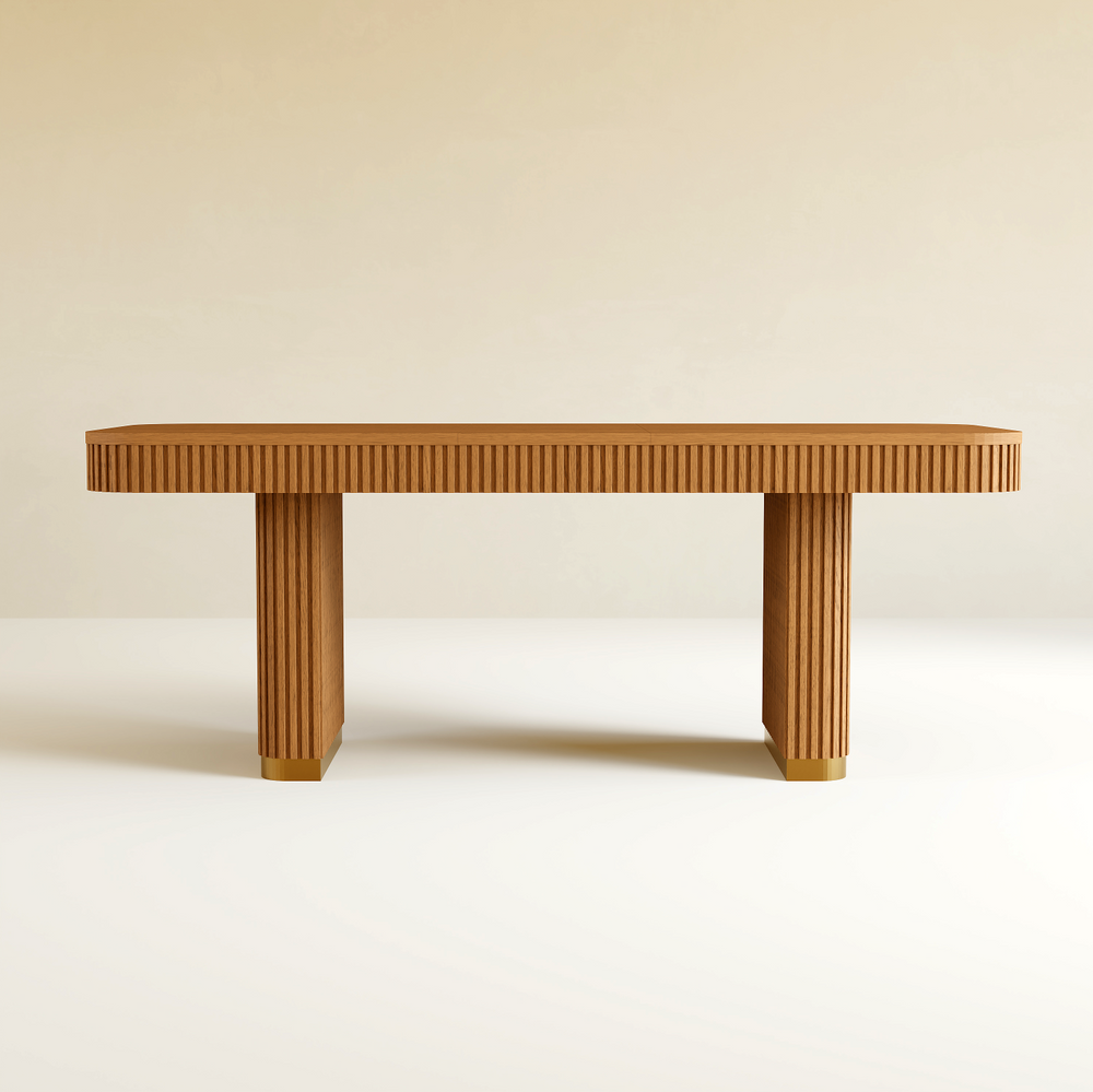 Hollin Rectangle Dining Table 63" Extend 78.7"