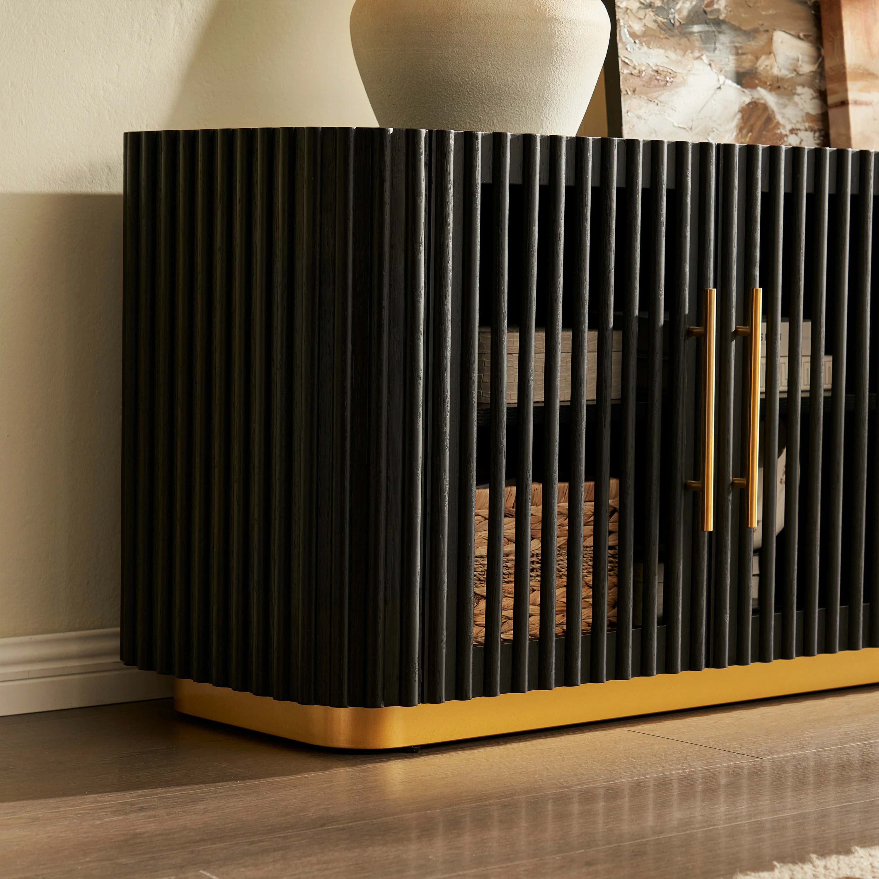 Holton Oak Media Console 94"W