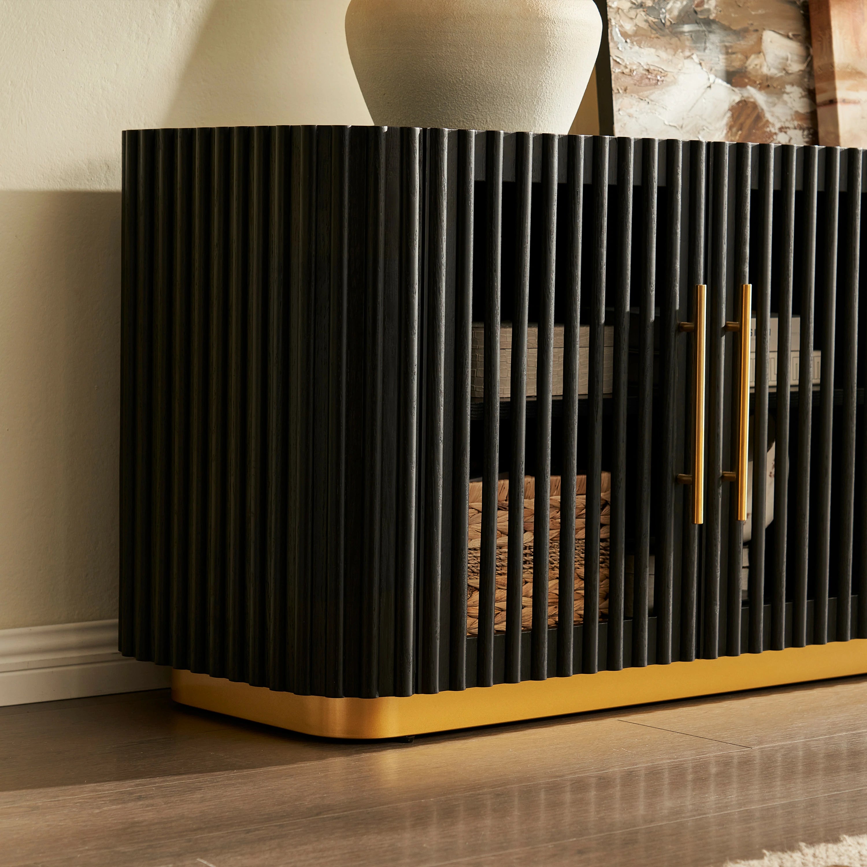 Holton Oak Media Console 94"W