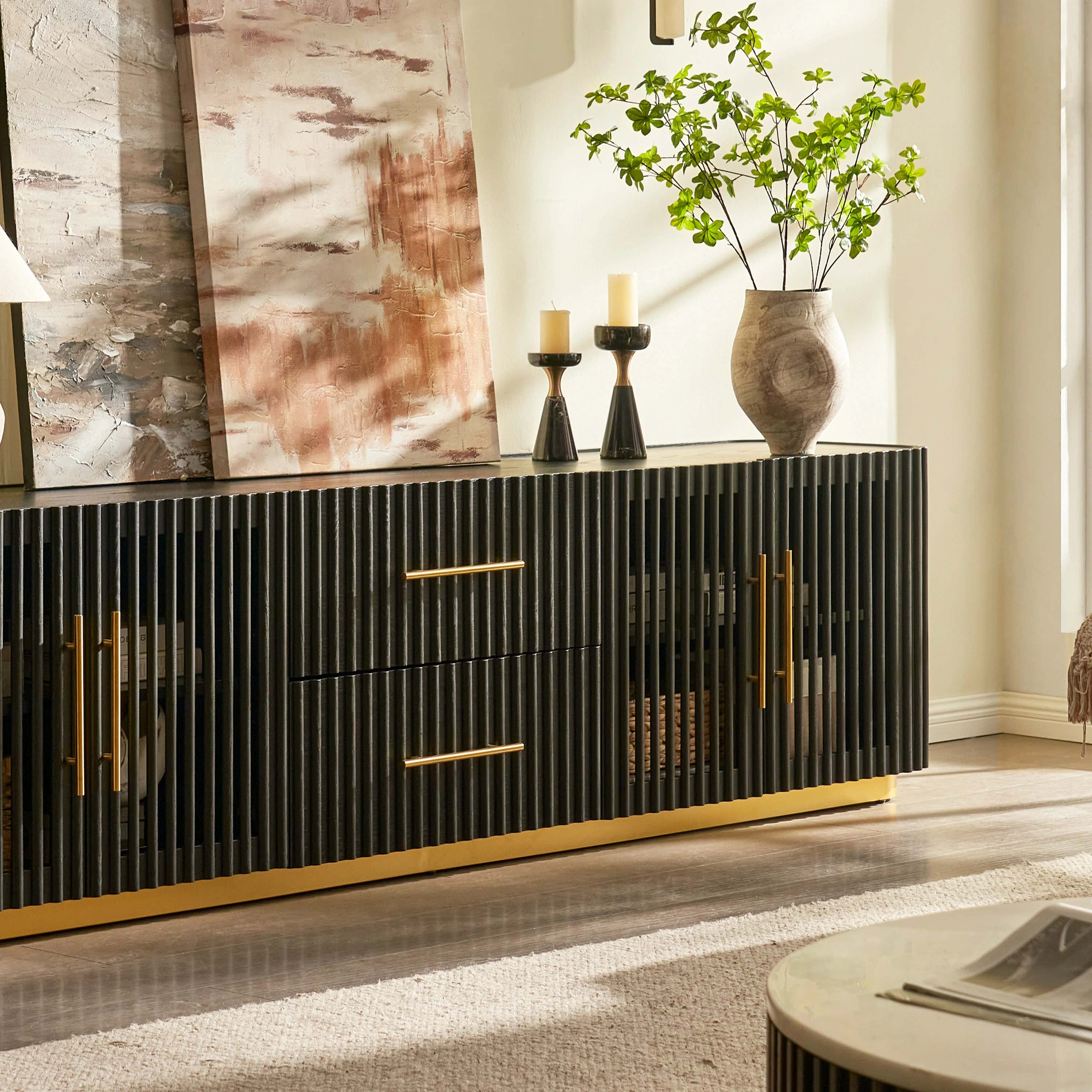 Holton Oak Media Console 94"W