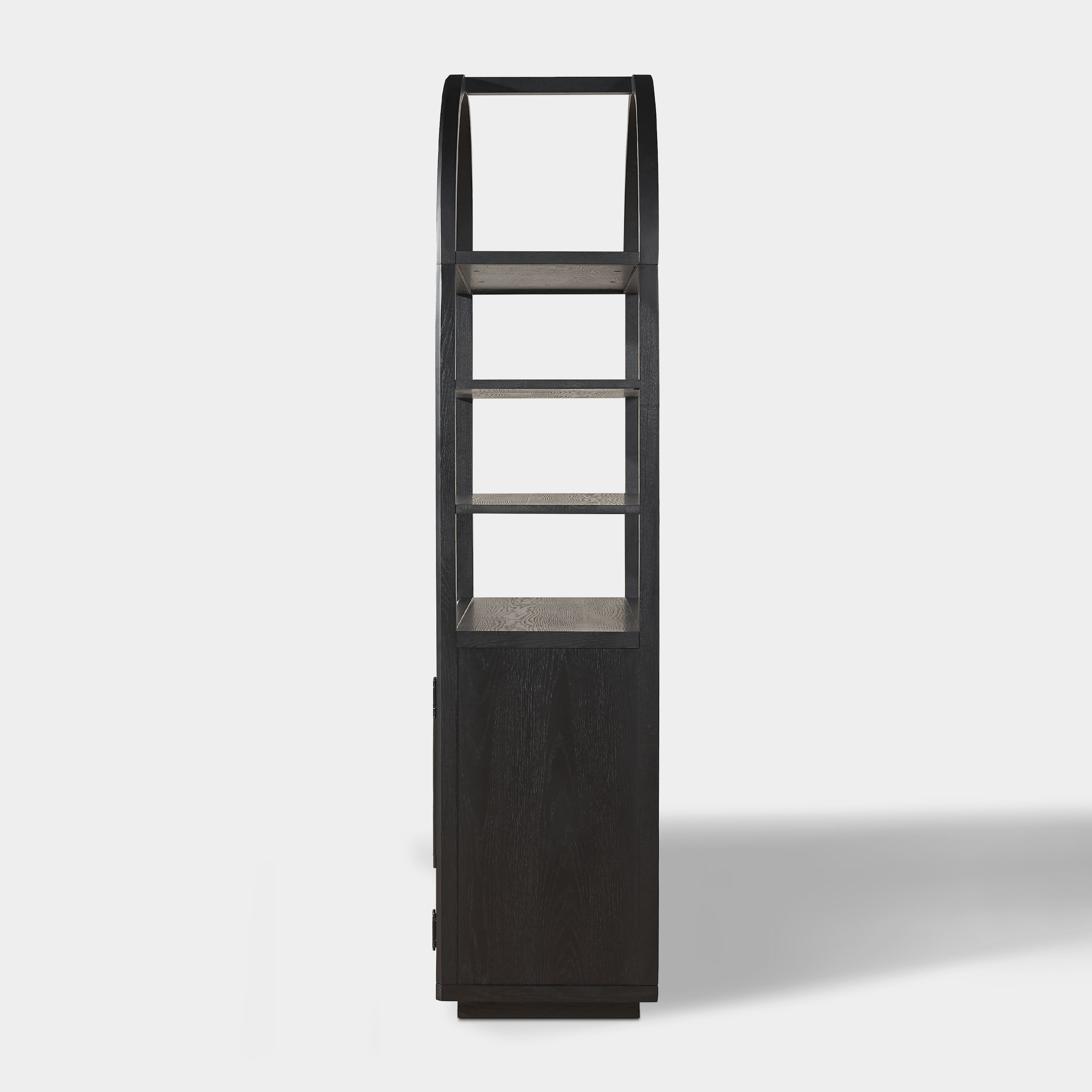 Alvar Arched Bookcase with Cabinet