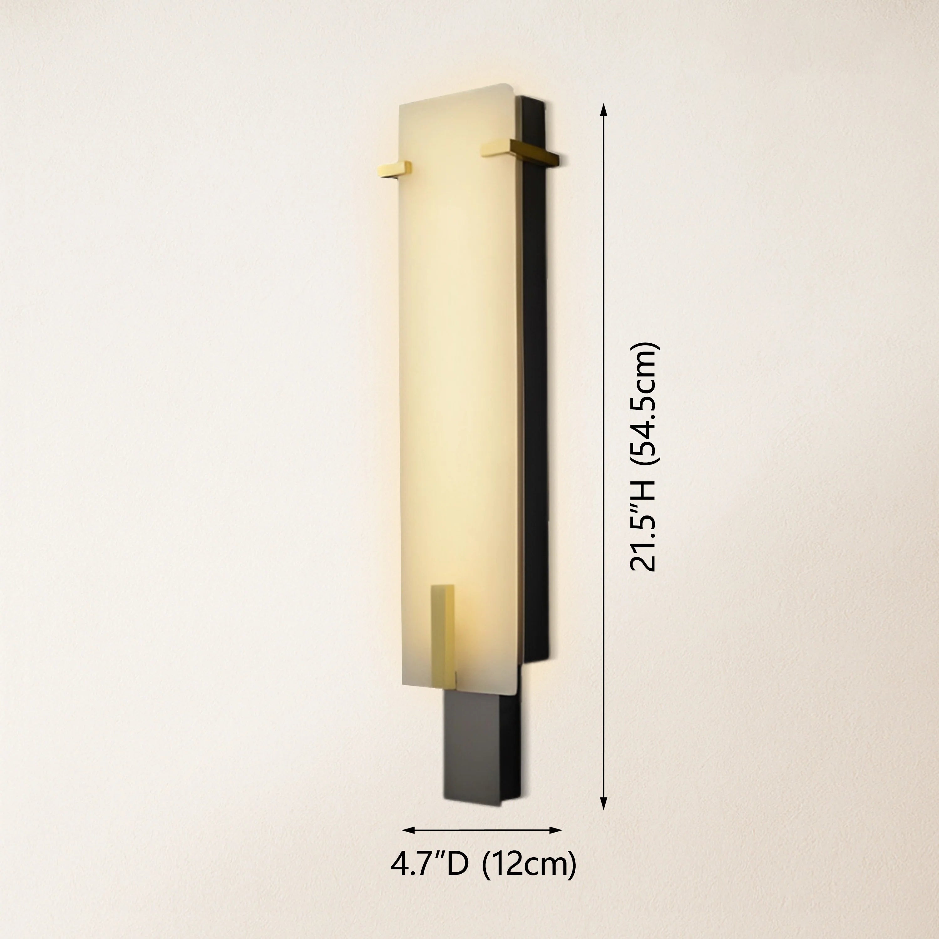 Janina Stable Alabaster Personality Wall Sconce 21.5"H