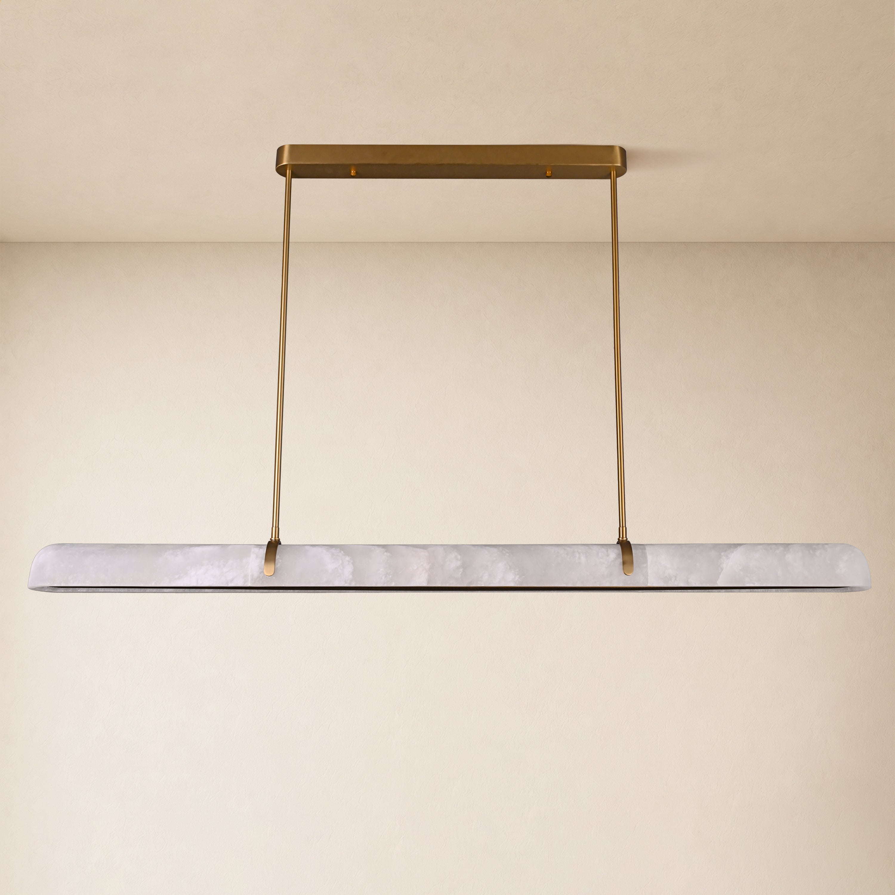 Avon Alabaster Linear Chandelier 59"W