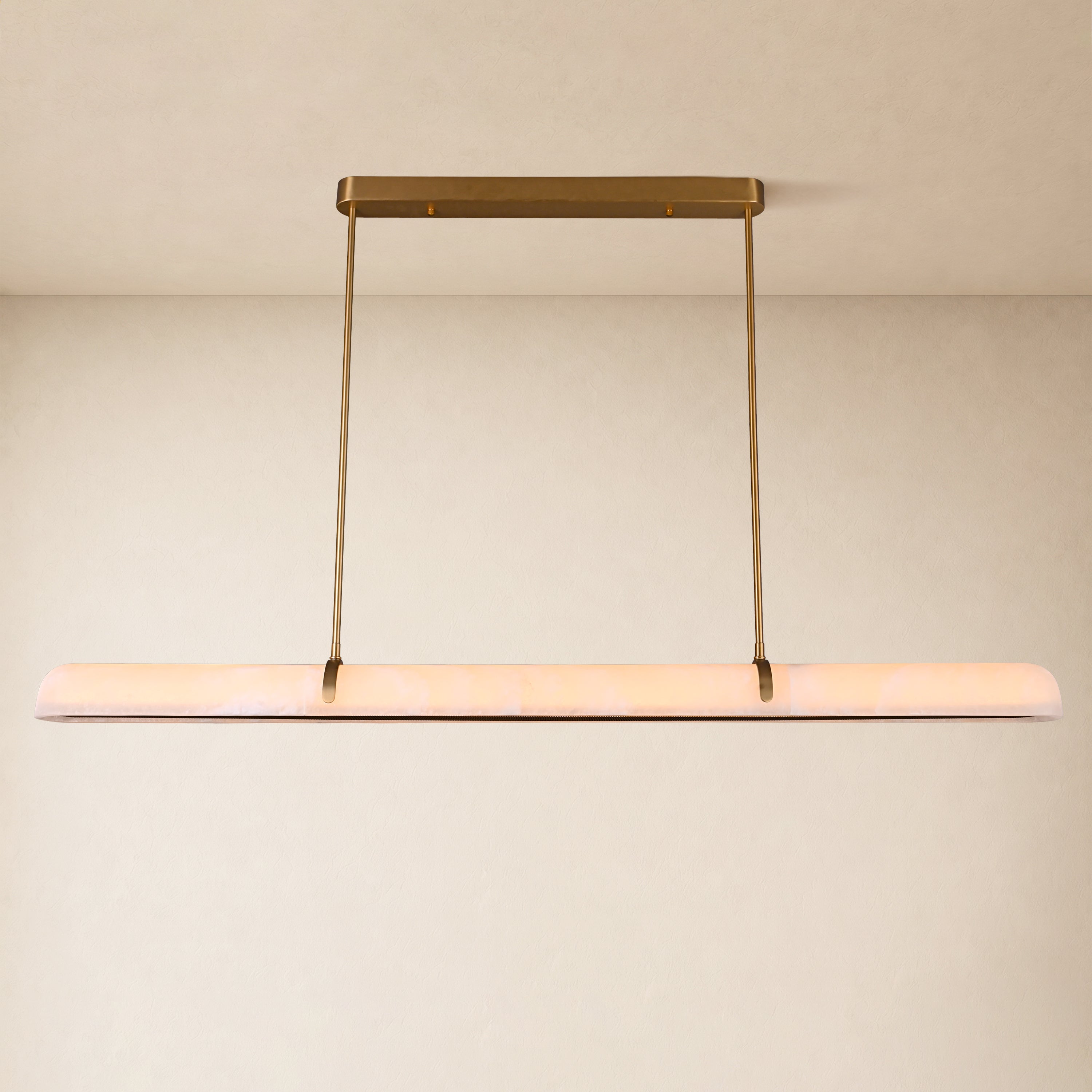 Avon Alabaster Linear Chandelier 59"W