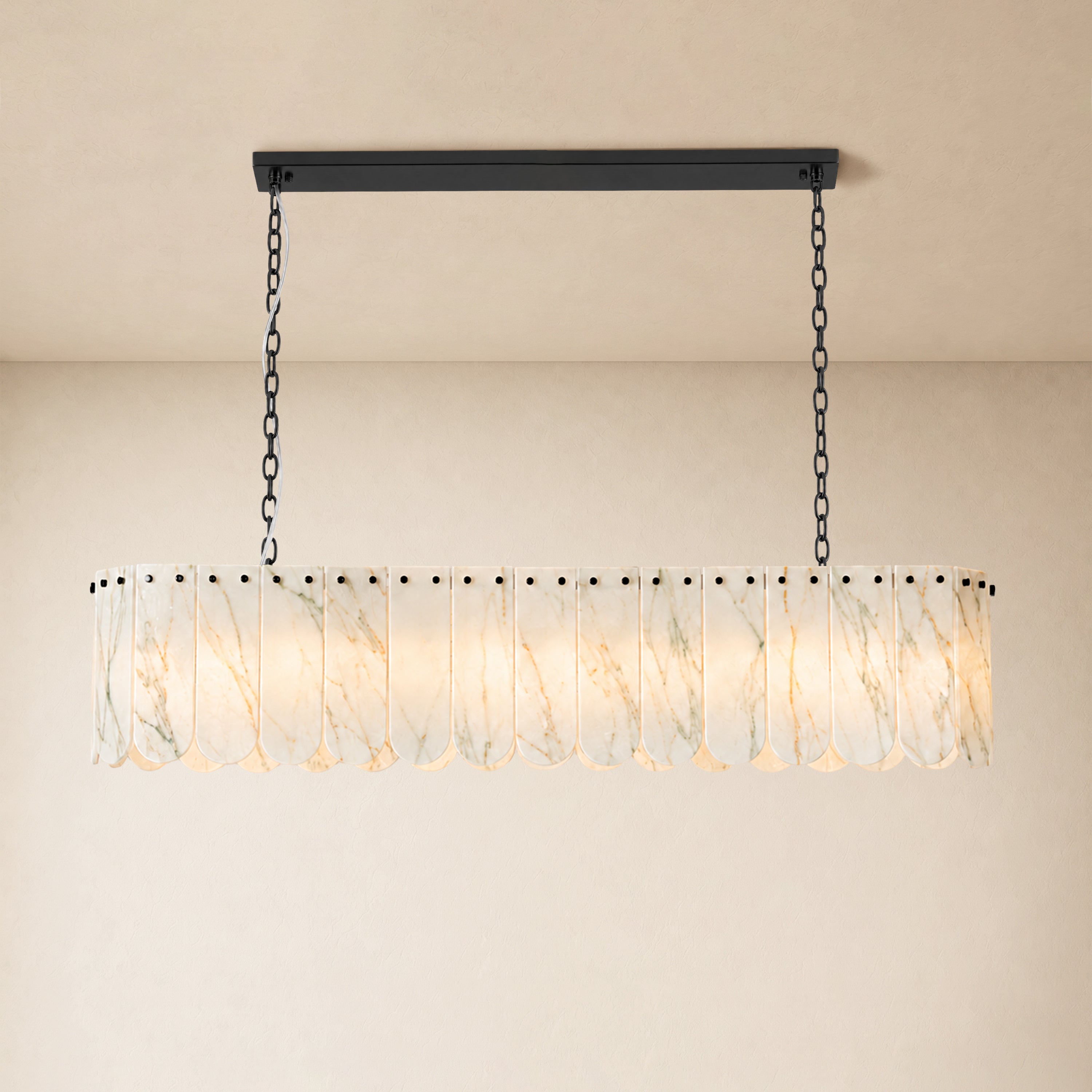 Pietra Quartzite Linear Chandelier 35.4"W
